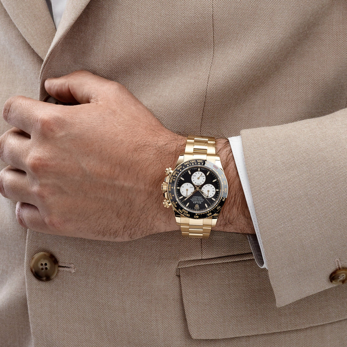 Rolex Daytona 126528LN 'Le Mans' Yellow Gold Black Dial