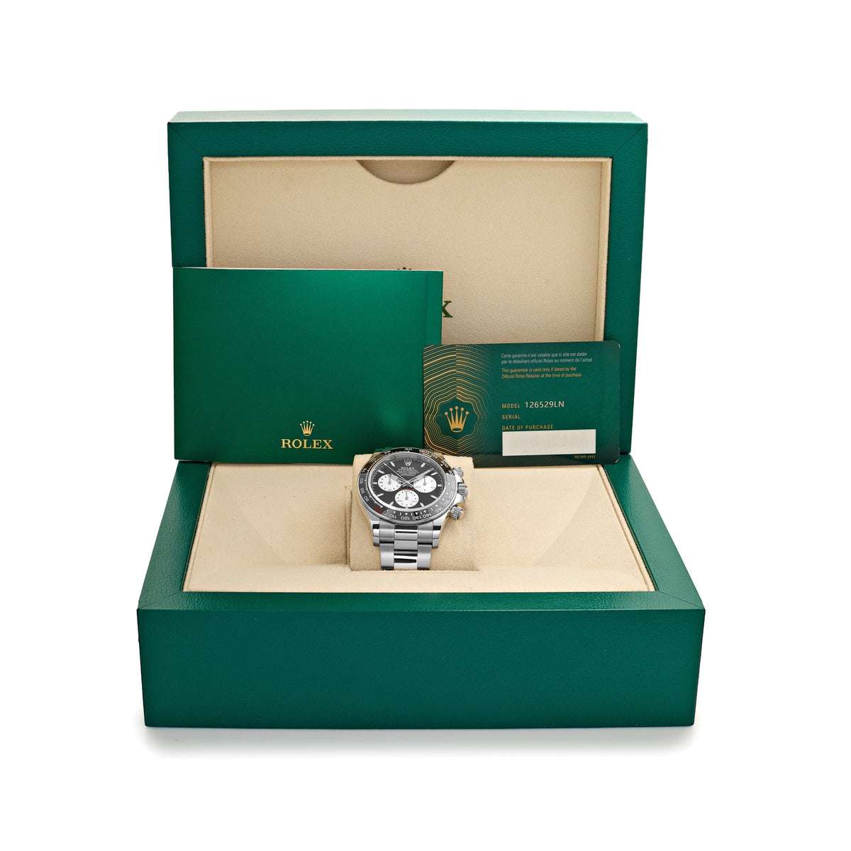 Rolex Daytona 126529LN 'Le Mans' White Gold Black Dial