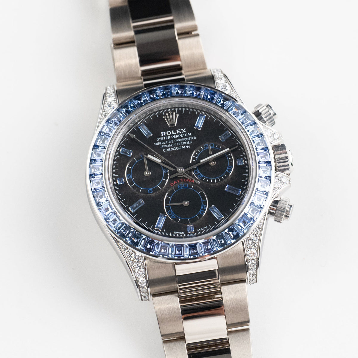 Rolex Daytona 126599TSA White Gold Silver Sheen Obsidian Dial Sapphire Bezel (2025)