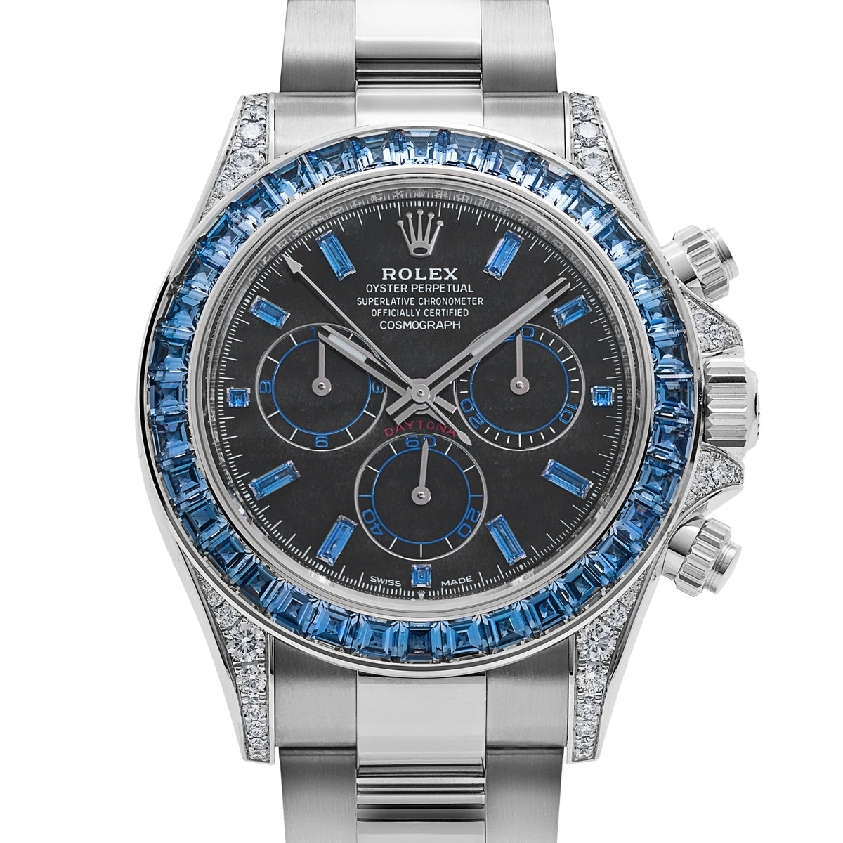 Rolex Daytona 126599TSA White Gold Silver Sheen Obsidian Dial Sapphire Bezel (2025)