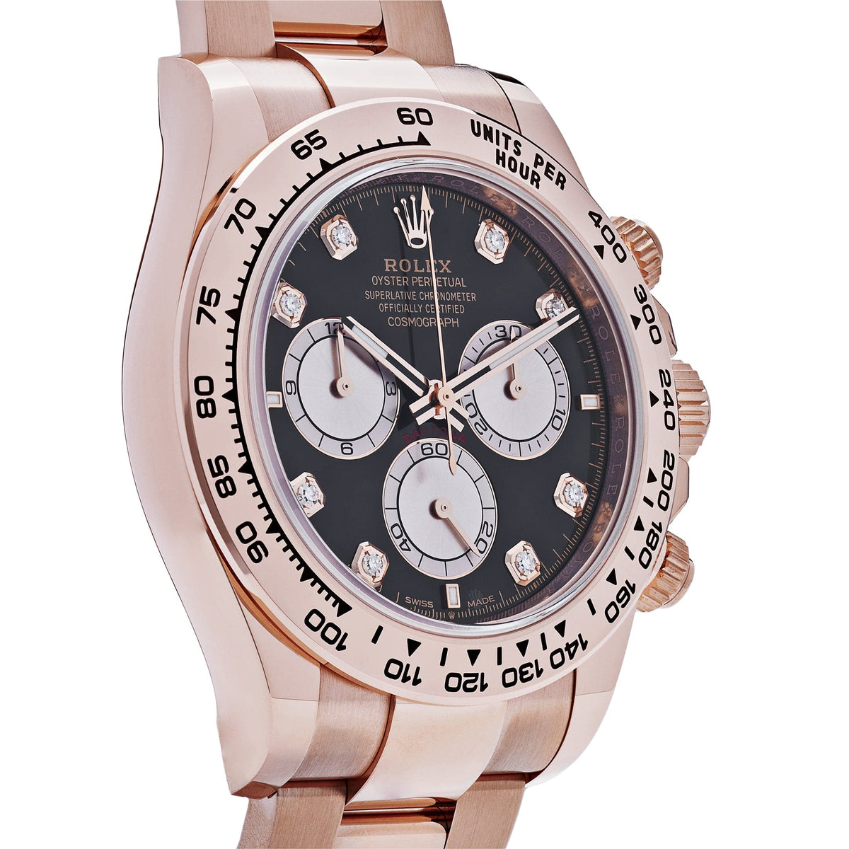 Rolex Daytona 126505 Rose Gold Black Diamond Dial