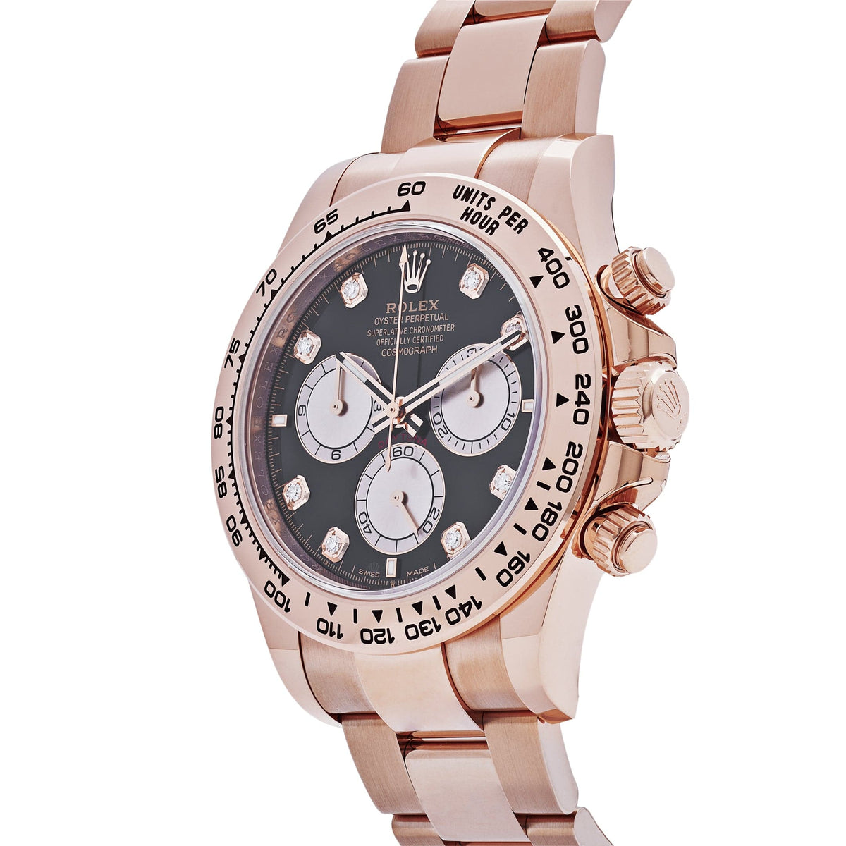 Rolex Daytona 126505 Rose Gold Black Diamond Dial
