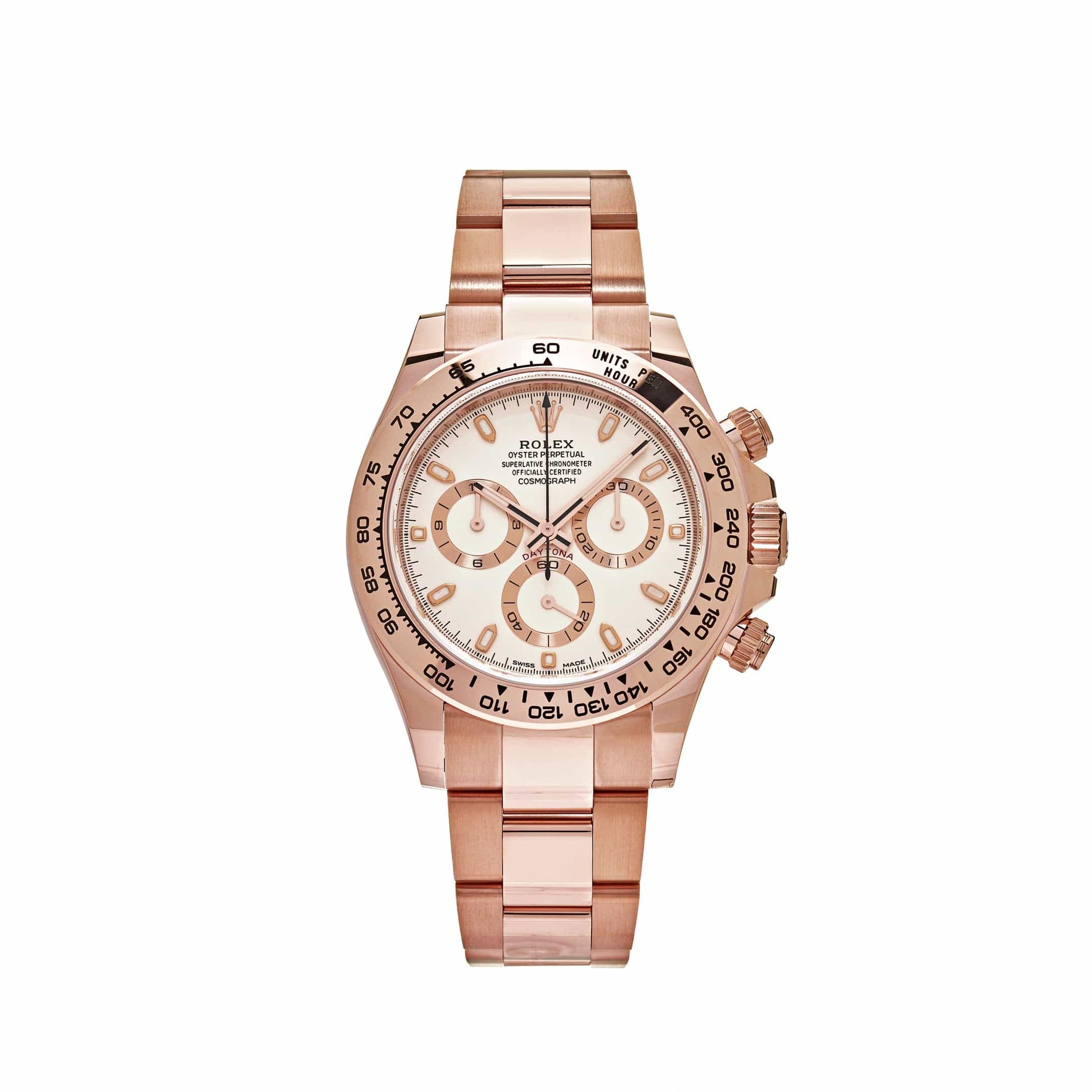 Rolex Daytona 116505 Rose Gold Ivory White Dial