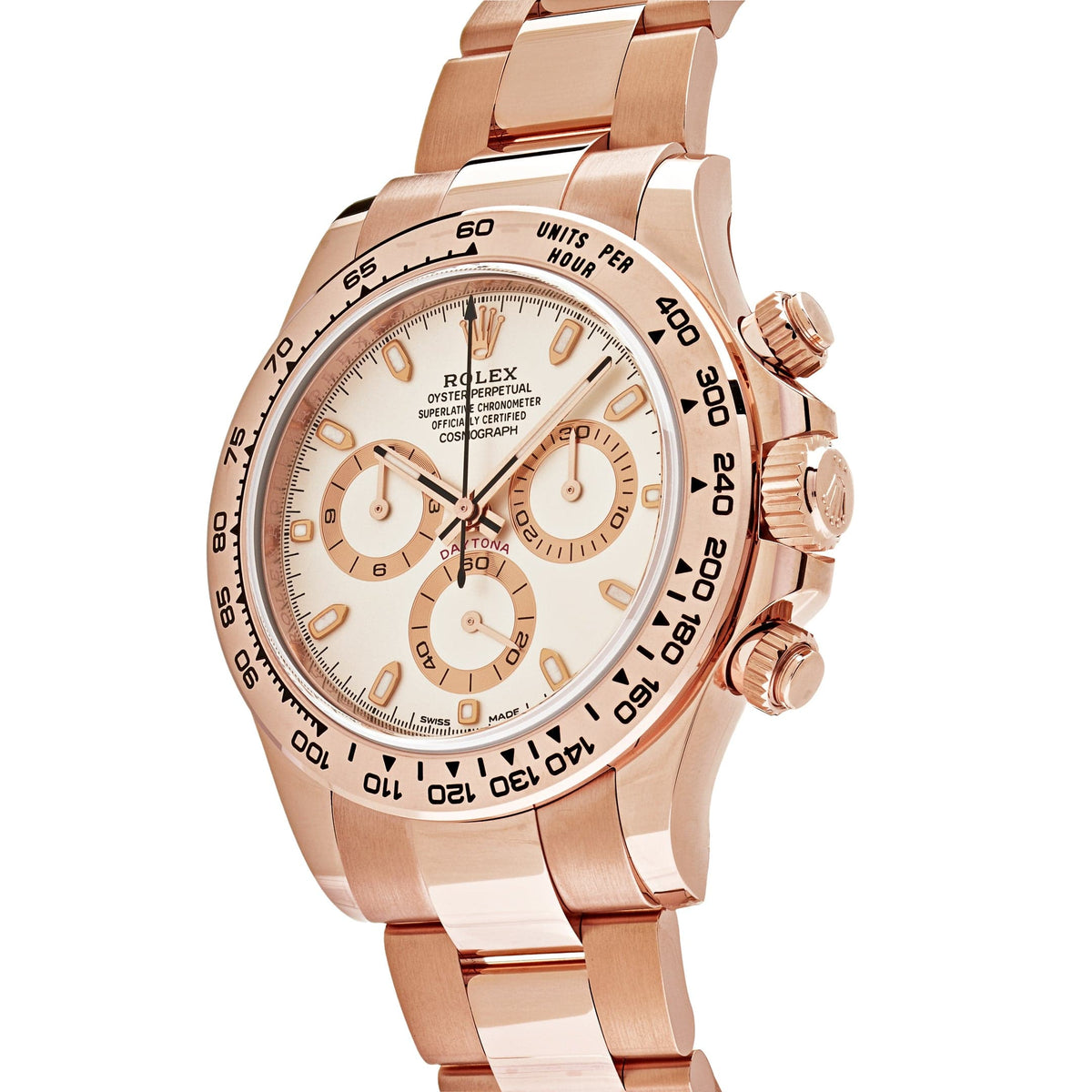 Rolex Daytona 116505 Rose Gold Ivory White Dial