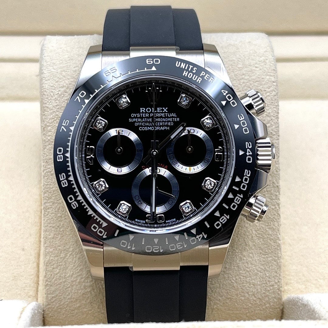 Rolex Daytona 116519LN White Gold Black Diamond Dial