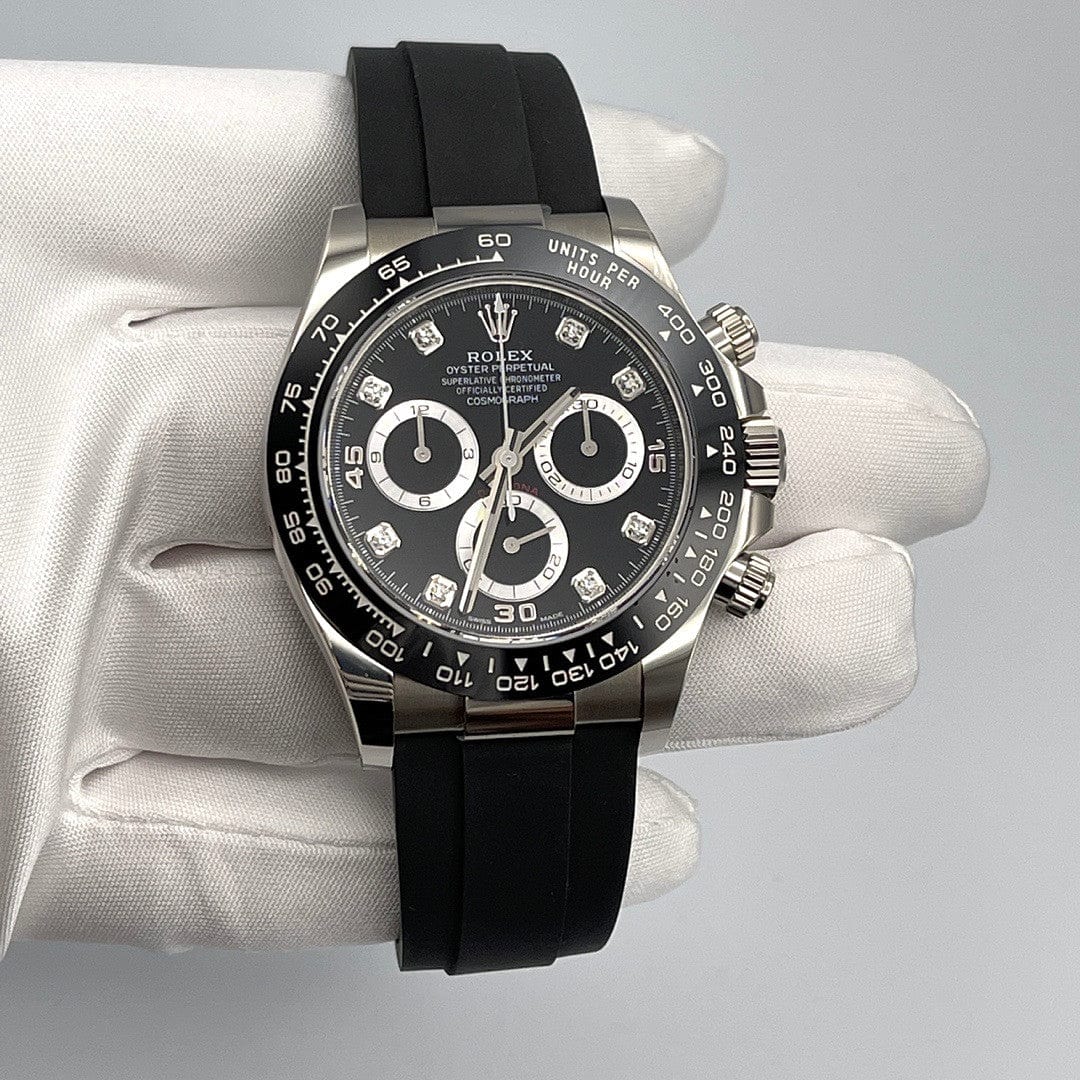 Rolex Daytona 116519LN White Gold Black Diamond Dial