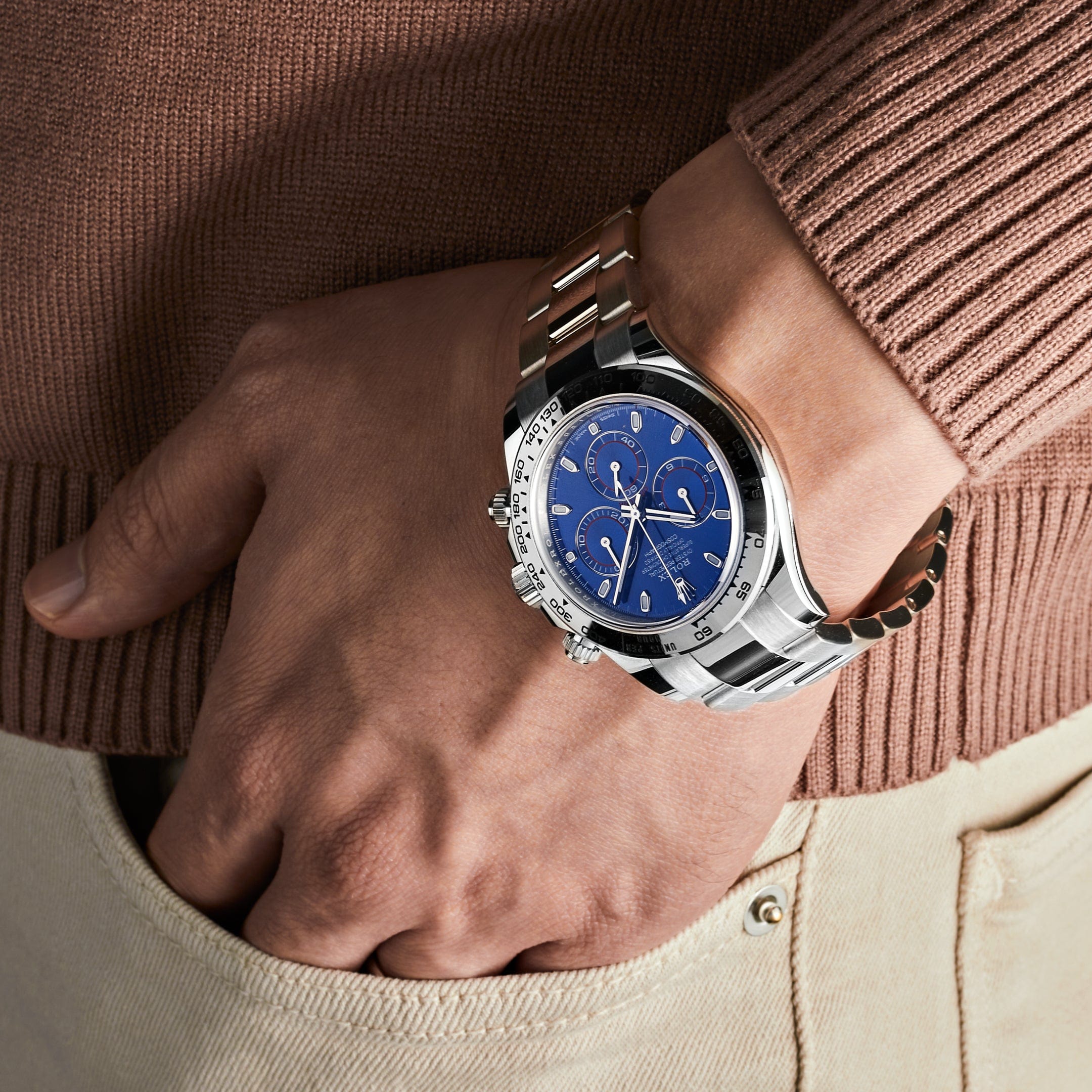 Rolex Daytona 116509 White Gold Blue Dial