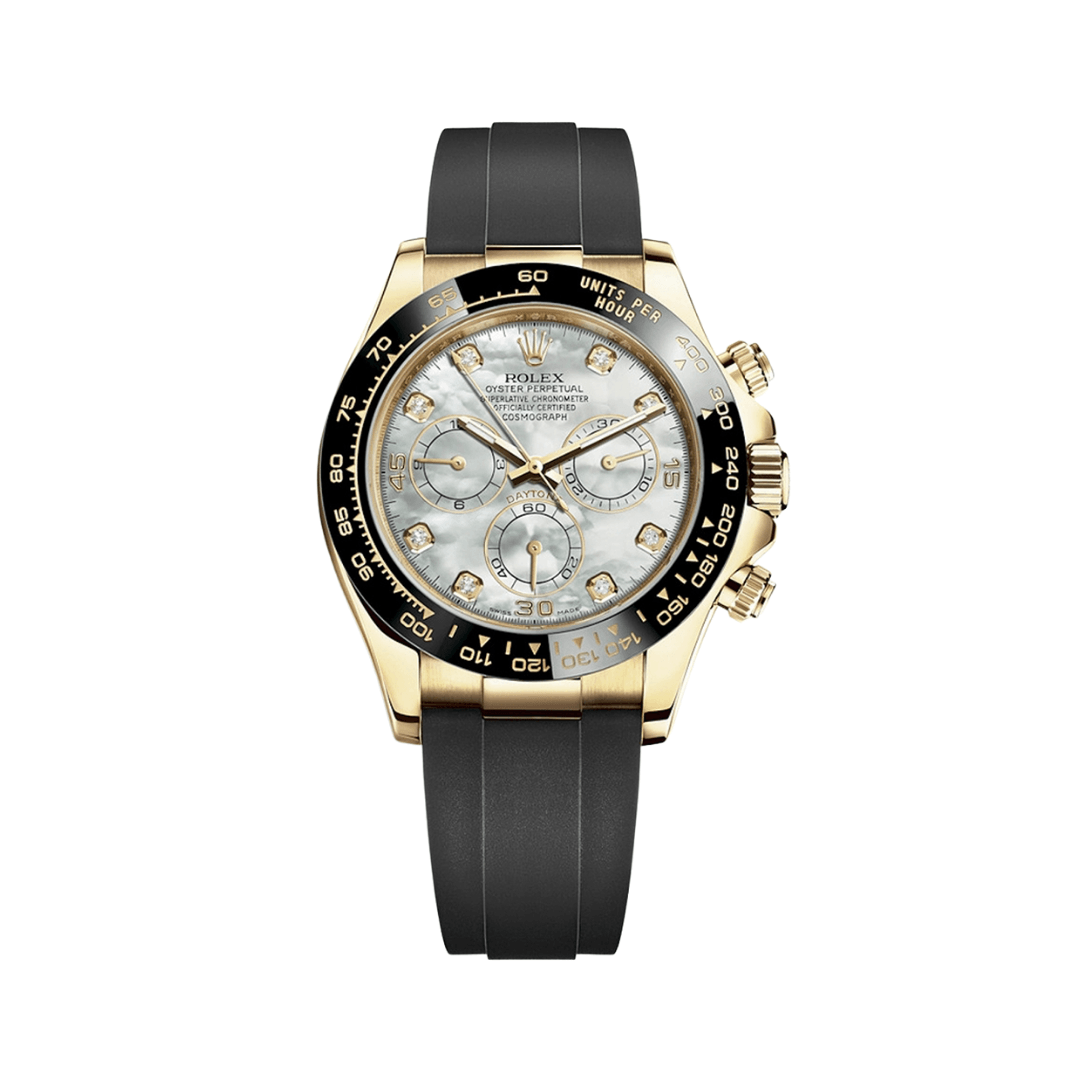 Rolex Daytona 116518LN Yellow Gold Mother Of Pearl Diamond Dial