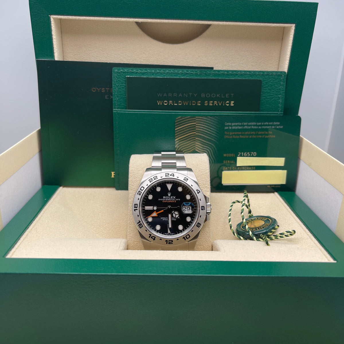 Rolex Explorer II 216570 Stainless Steel Black Dial (2021)