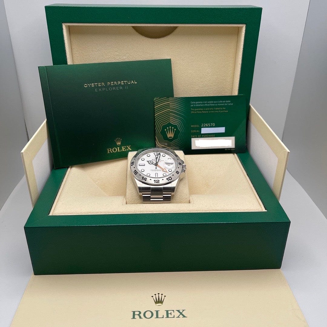 Rolex Explorer II 226570 Stainless Steel White Polar Dial