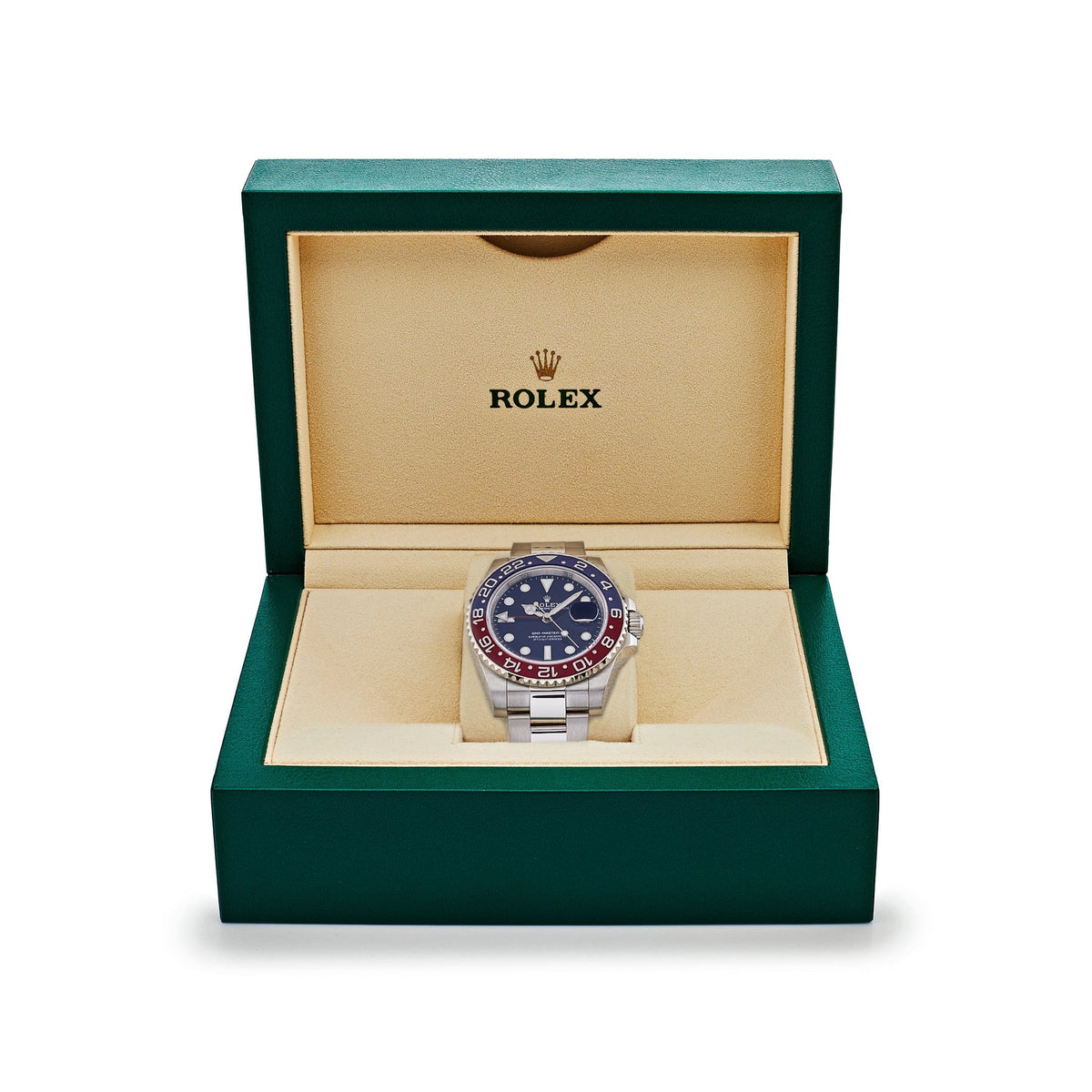 Rolex GMT-Master II 116719BLRO Pepsi White Gold Blue Dial Oyster