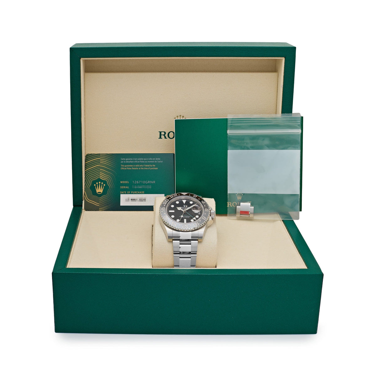 Rolex GMT-Master II 126710GRNR 'Bruce Wayne' Stainless Steel Black Dial Oyster (2026)