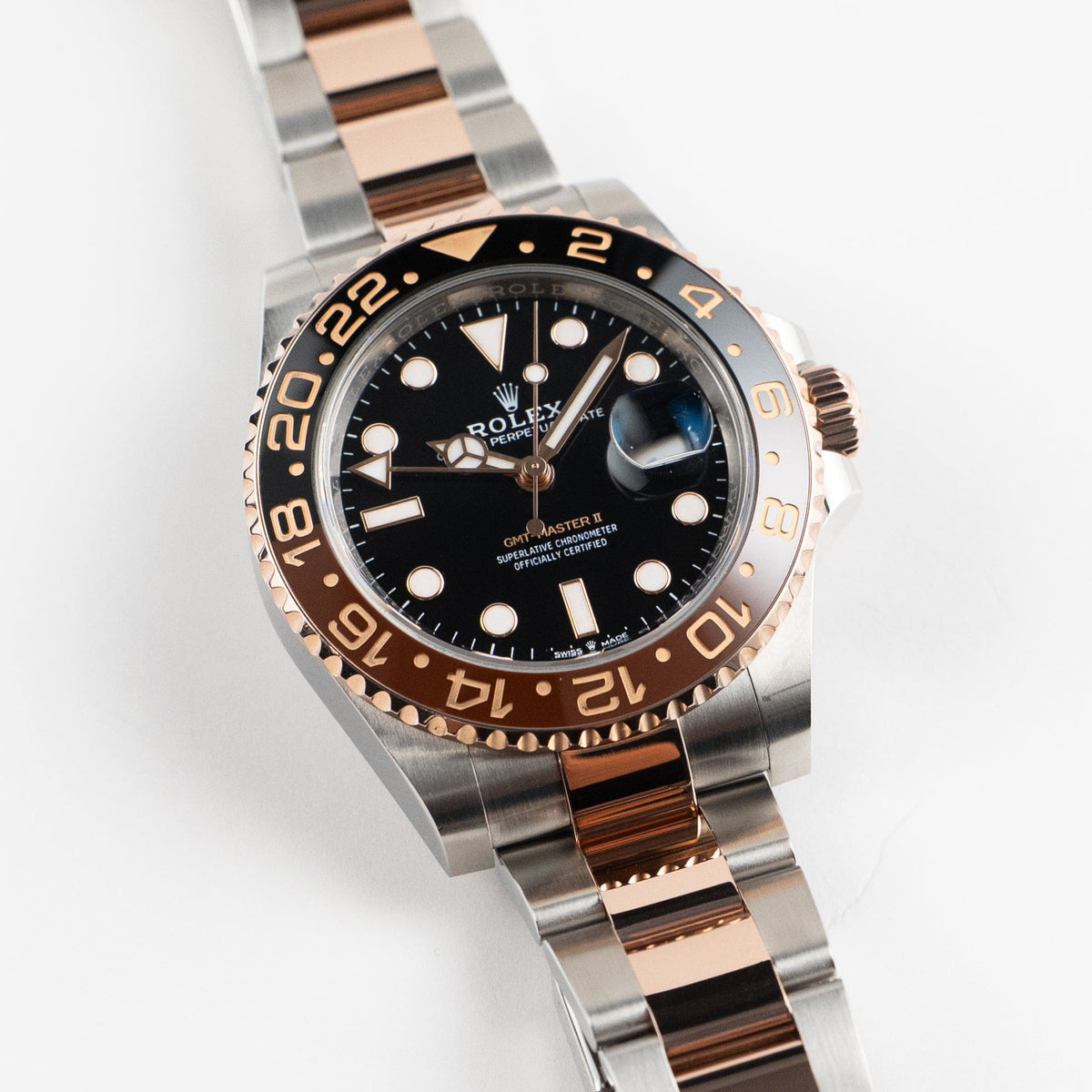 Rolex GMT-Master II 126711CHNR 'Root Beer' Stainless Steel Rose Gold Black Dial (2024)