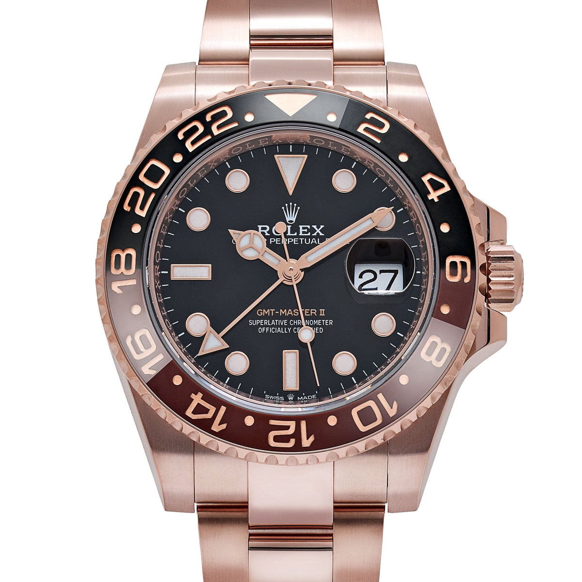 Rolex GMT-Master II 126715CHNR 'Root Beer' Rose Gold Black Dial (2021)