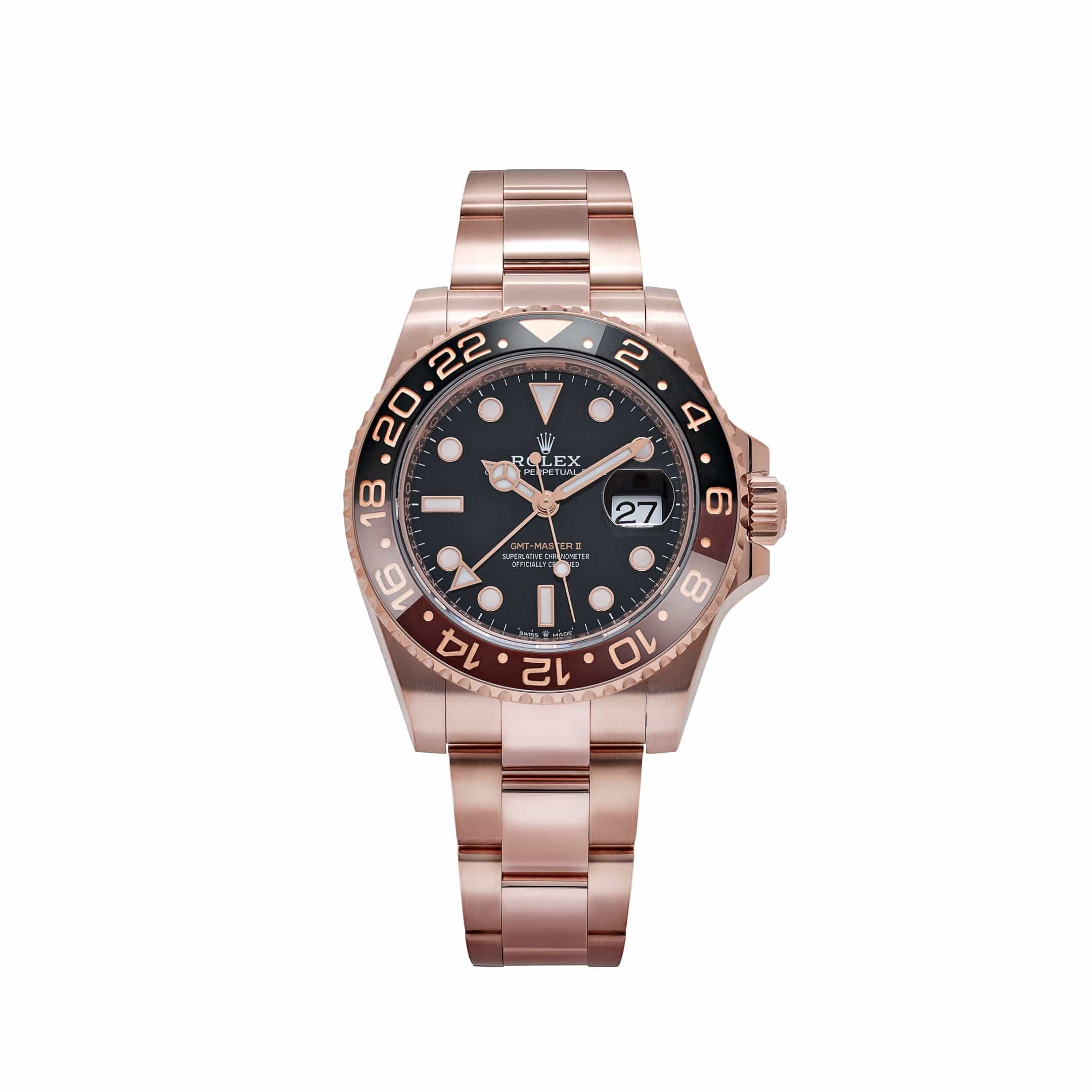 Rolex GMT-Master II 126715CHNR 'Root Beer' Rose Gold Black Dial (2021)