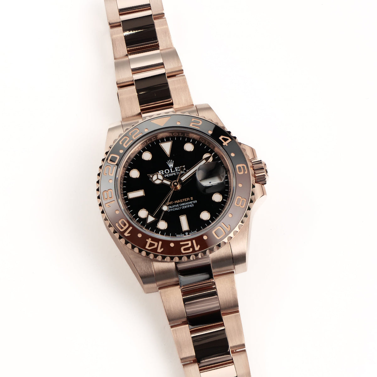 Rolex GMT-Master II 126715CHNR 'Root Beer' Rose Gold Black Dial (2023)