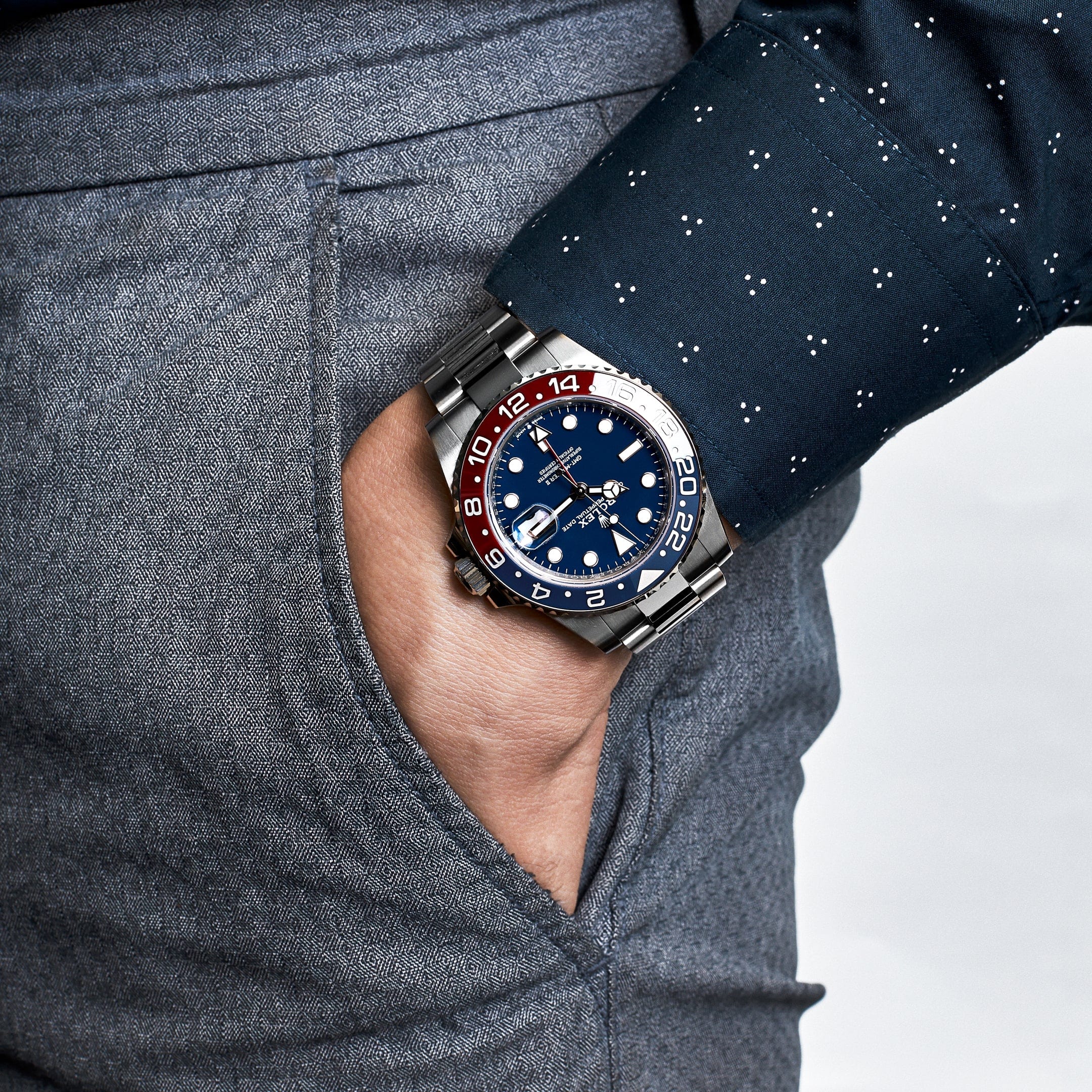 Rolex GMT-Master II 126719BLRO 'Pepsi' White Gold Blue Dial