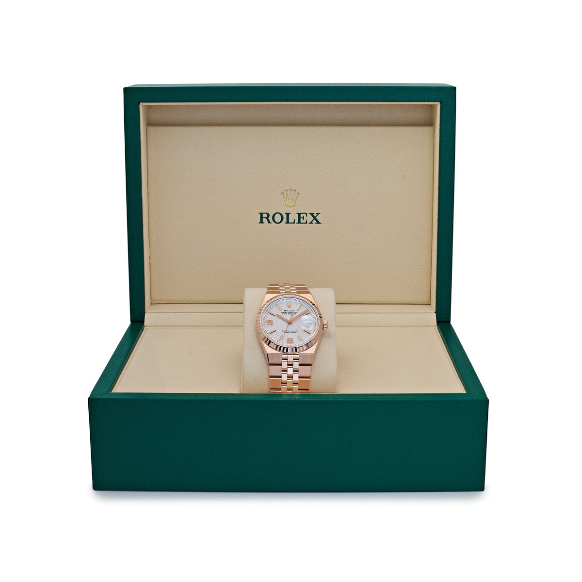 Rolex Land-Dweller 127235 Rose Gold Intense White Dial (2025)