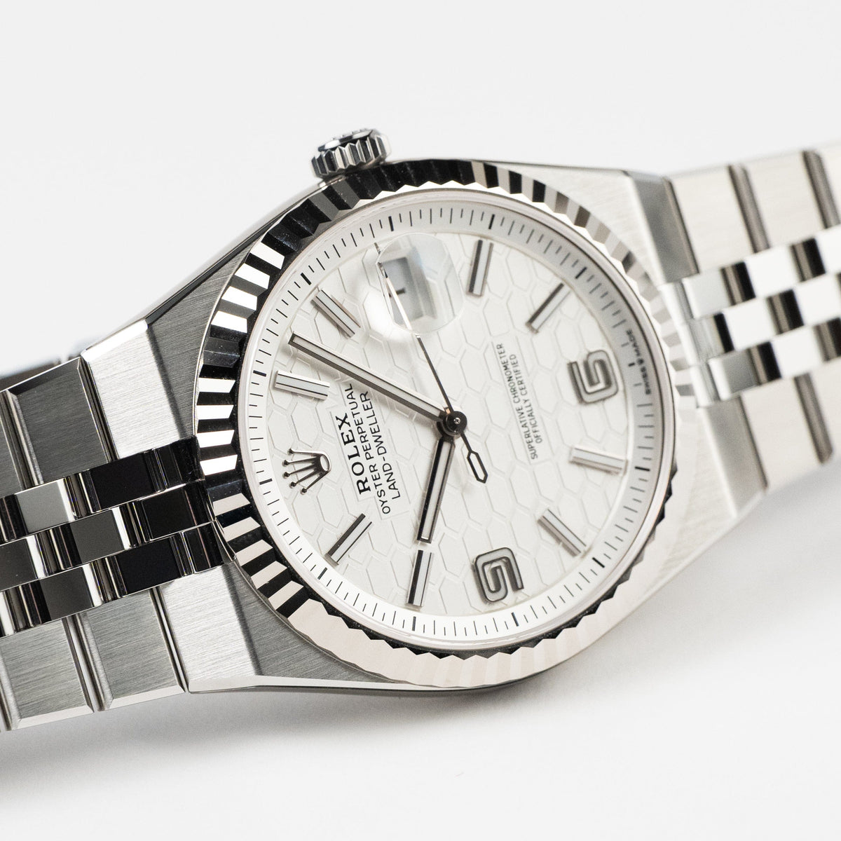 Rolex Land-Dweller 127334 Stainless Steel Intense White Dial (2025)