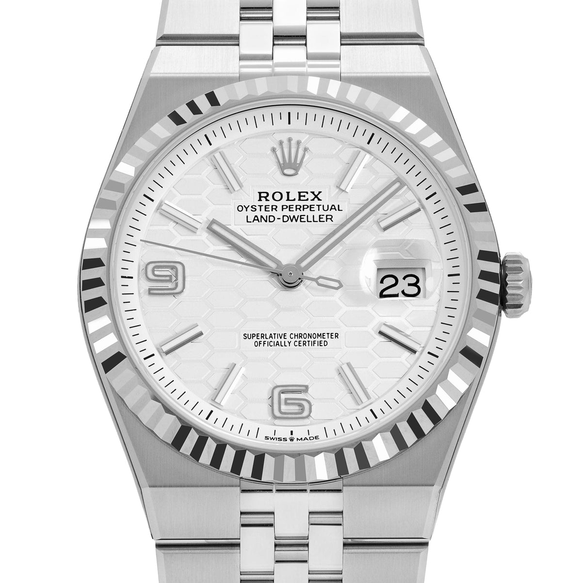 Rolex Land-Dweller 127334 Stainless Steel Intense White Dial (2025)