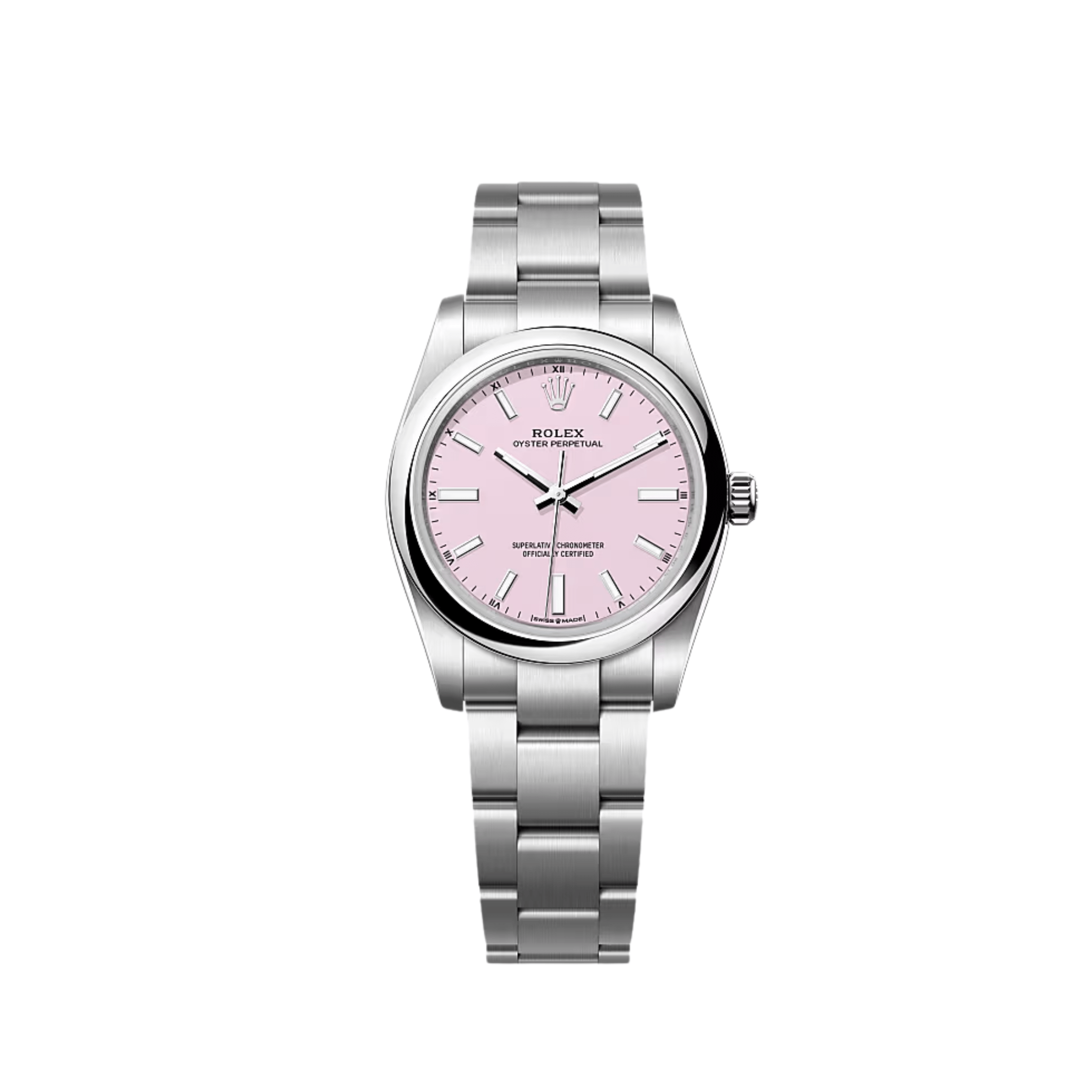 Rolex Oyster Perpetual 34 124200 Stainless Steel Pink Dial (2025)