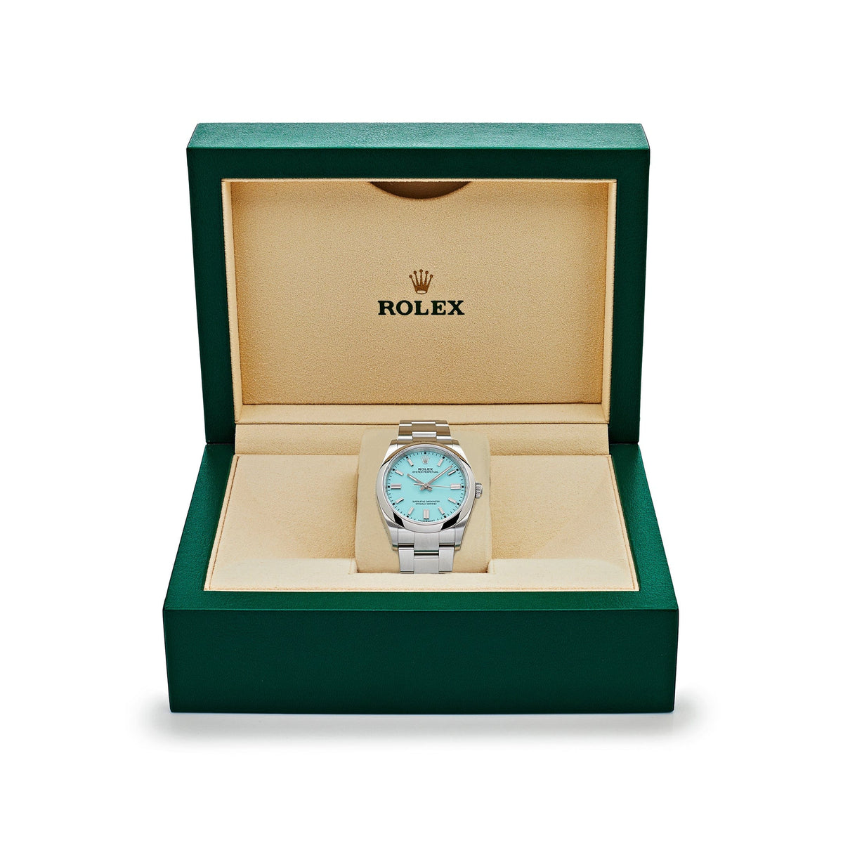 Rolex Oyster Perpetual 36 126000 Stainless Steel Turquoise Dial