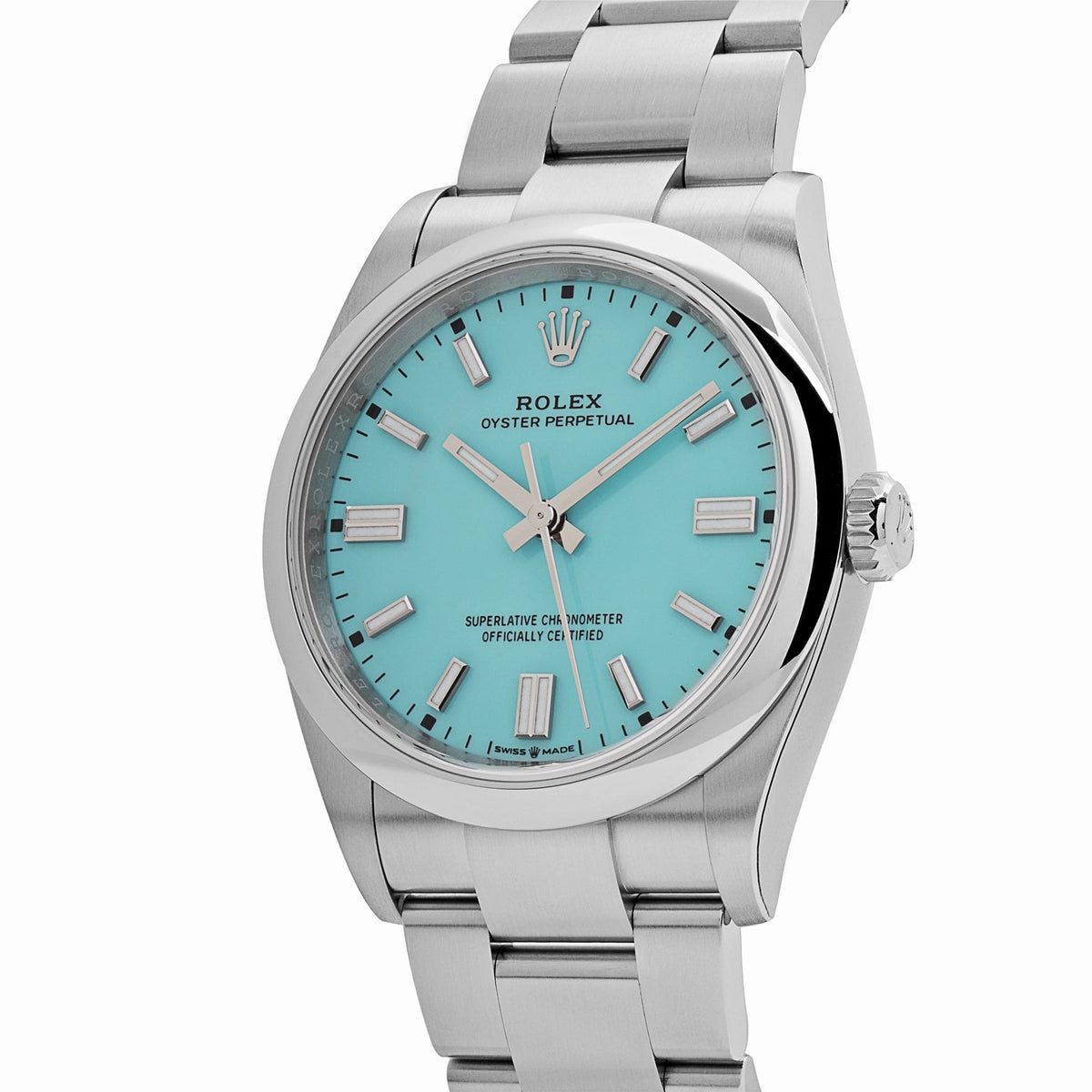 Rolex Oyster Perpetual 36 126000 Stainless Steel Turquoise Dial