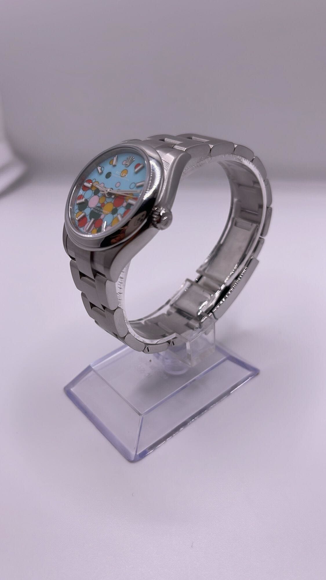 Rolex Oyster Perpetual 31 277200 'Ladies' Stainless Steel 'Celebration Motif' Dial