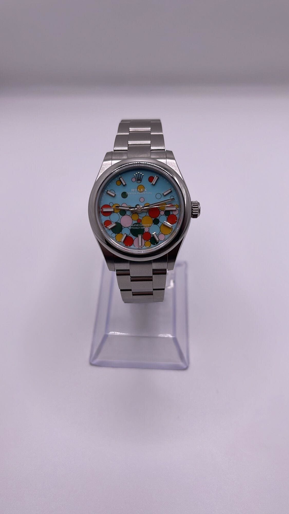 Rolex Oyster Perpetual 31 277200 'Ladies' Stainless Steel 'Celebration Motif' Dial