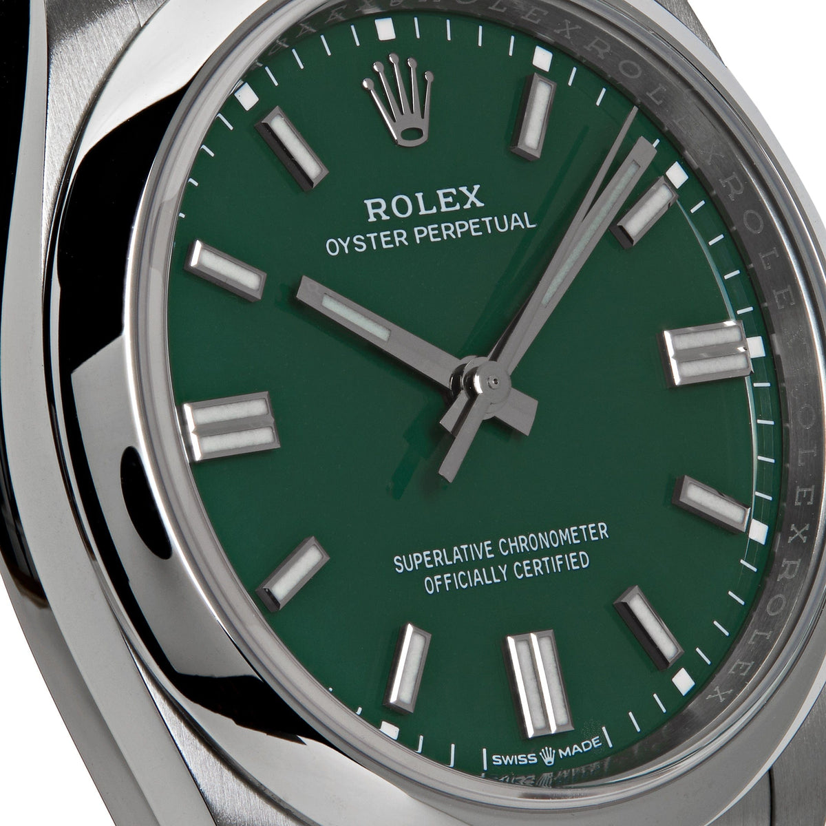 Rolex Oyster Perpetual 36 126000 Stainless Steel Green Dial