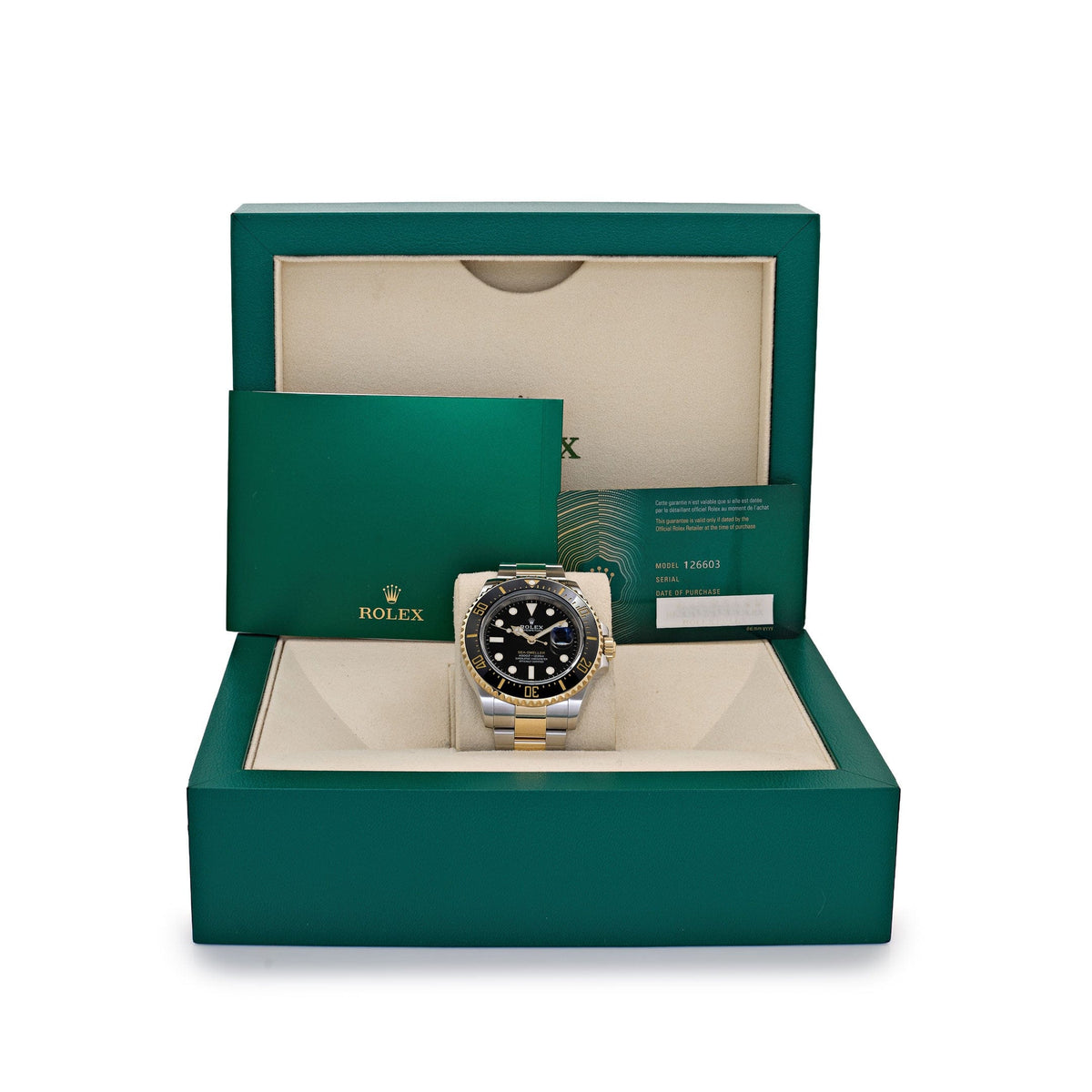 Rolex Sea-Dweller 126603 Stainless Steel Yellow Gold Black Dial (2020)