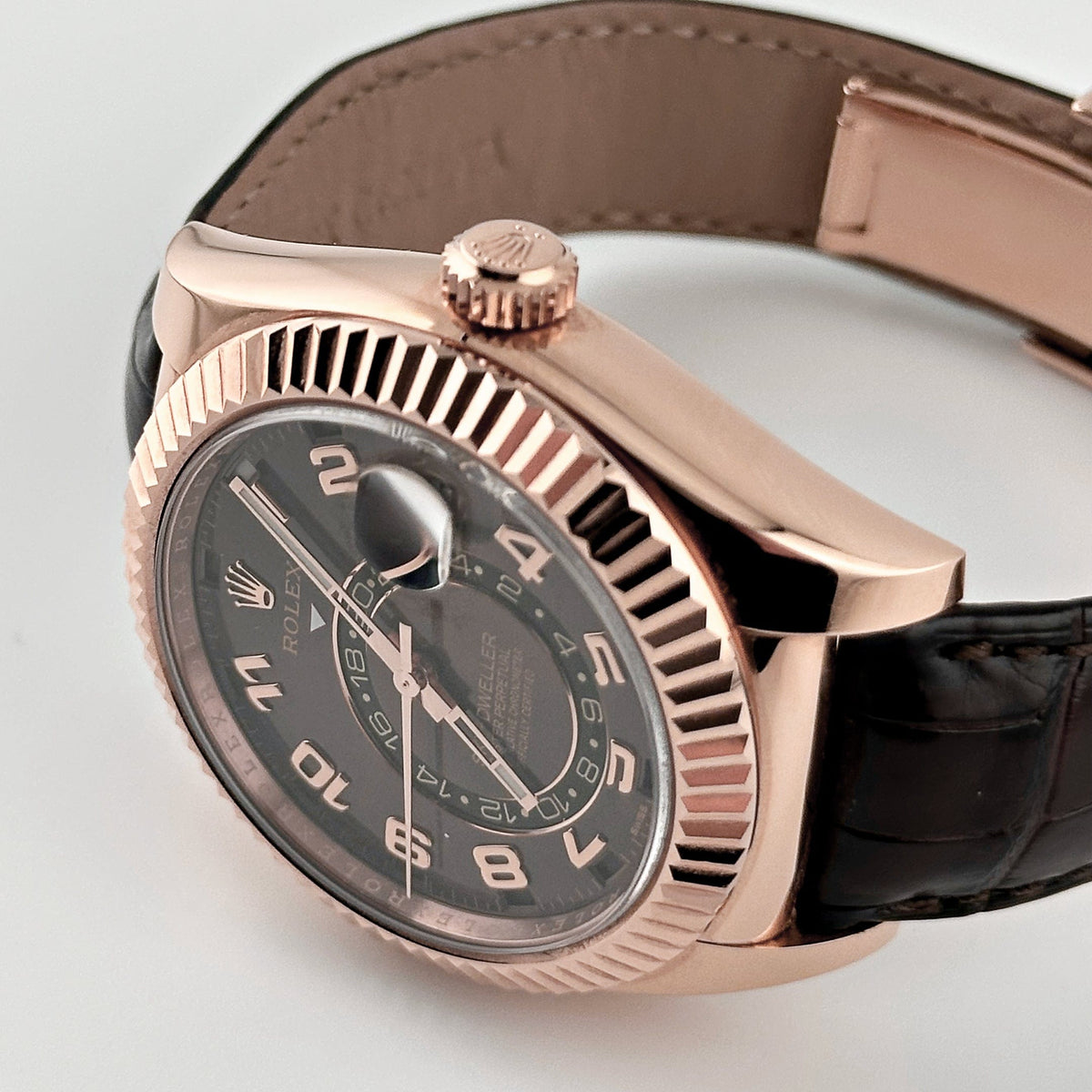 Rolex Sky-Dweller 326135 Rose Gold Chocolate Dial