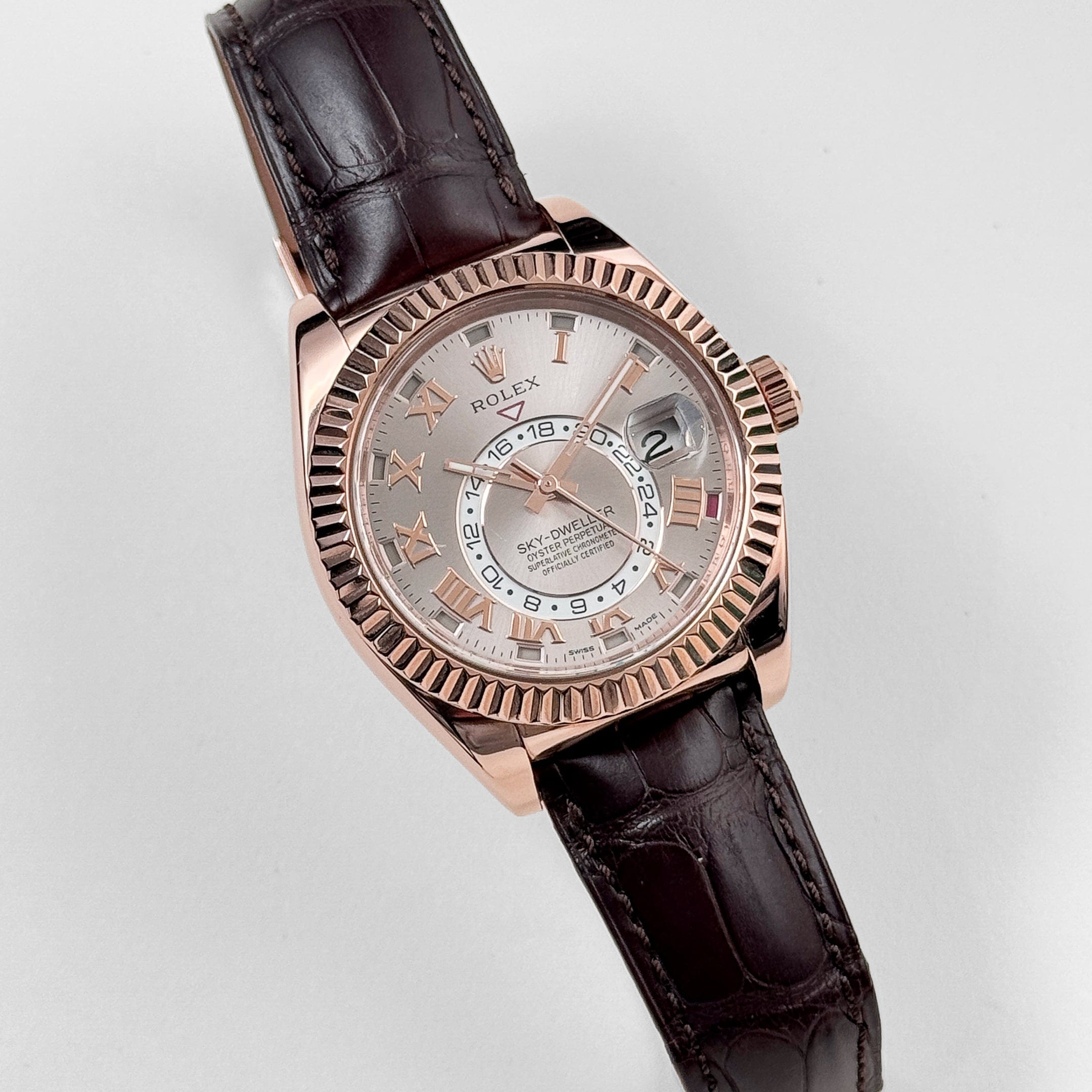 Rolex Sky-Dweller 326135 Rose Gold Sundust Dial (2016)