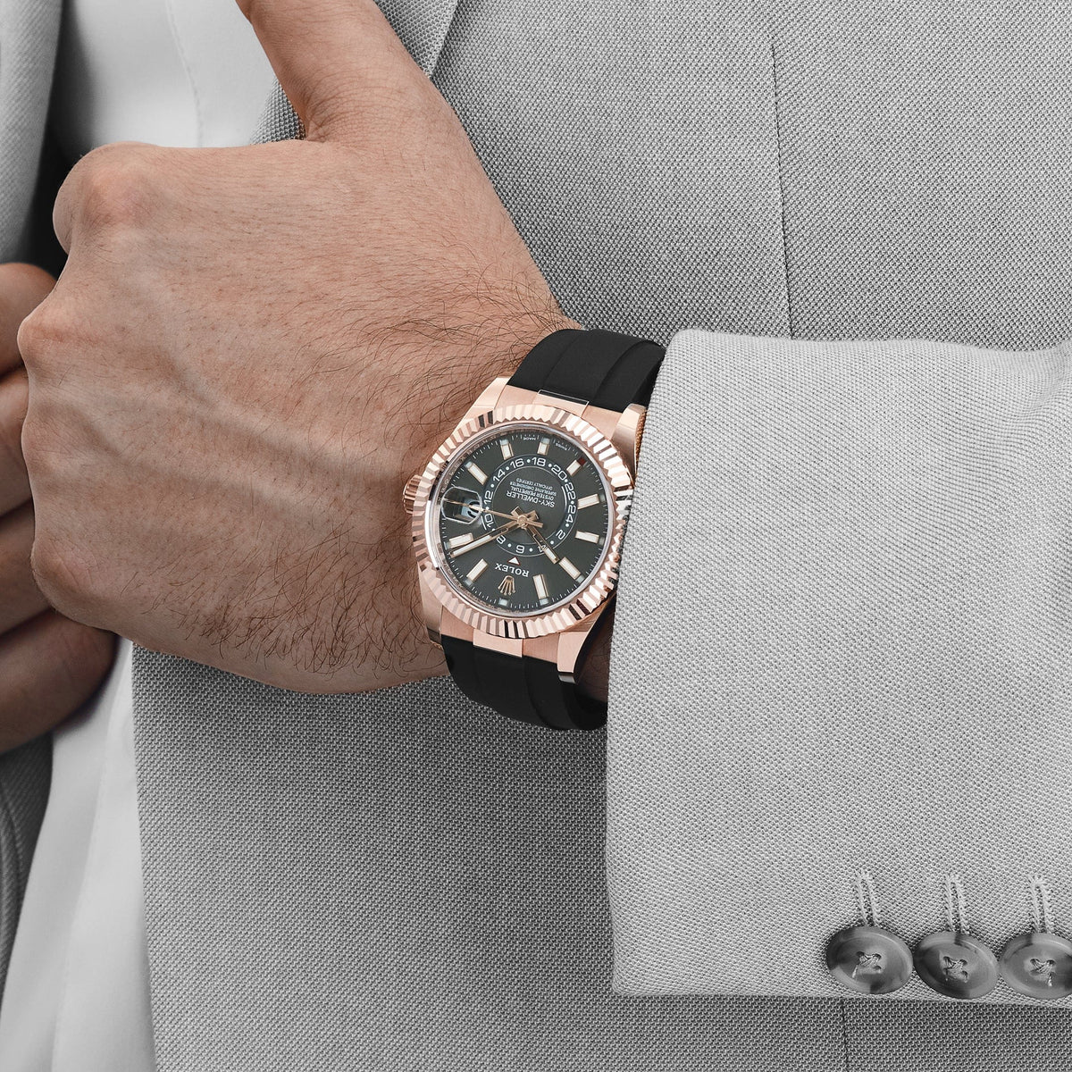 Rolex Sky-Dweller 326235 Rose Gold Rhodium Dial (2023)