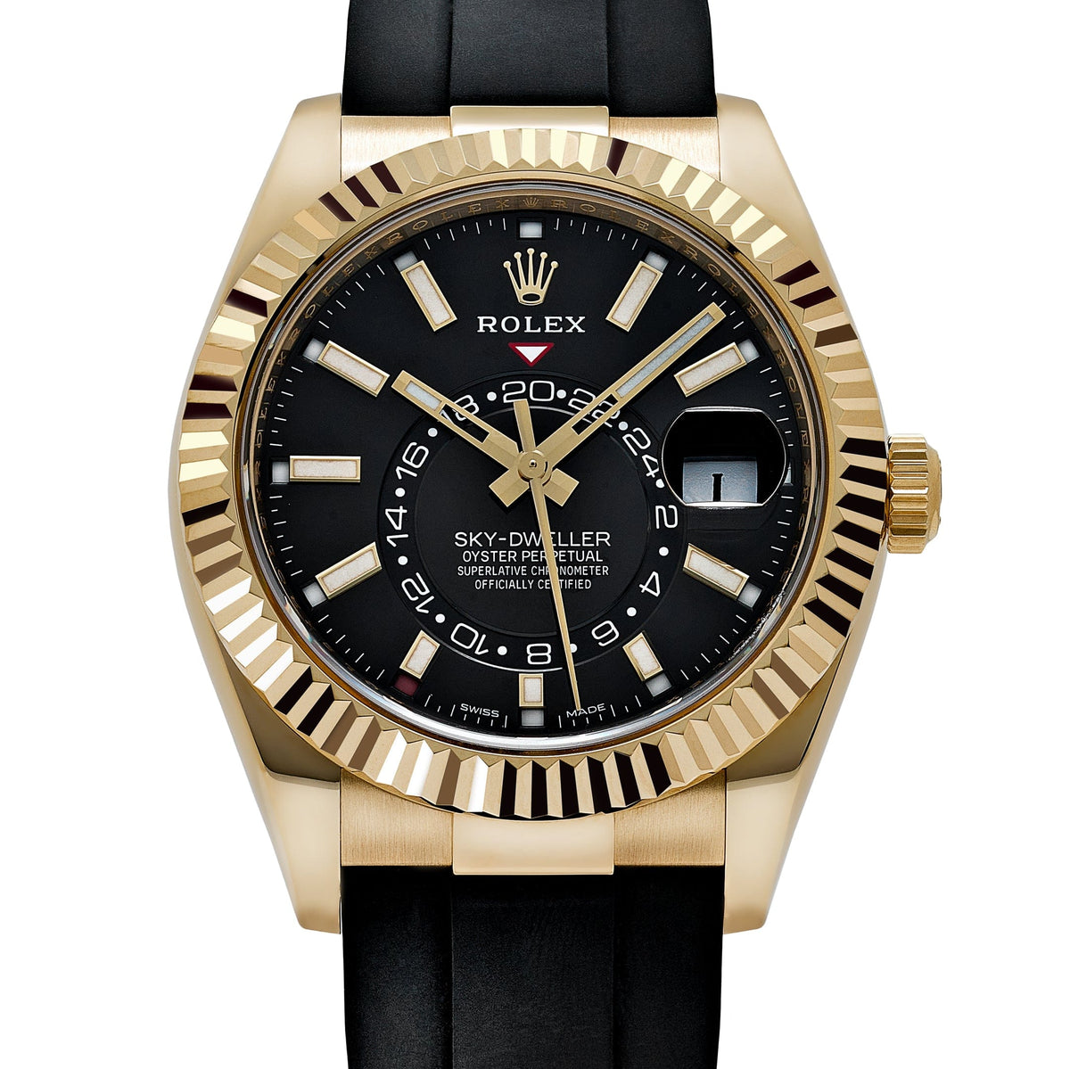 Rolex Sky-Dweller 326238 Yellow Gold Bright Black Dial (2023)