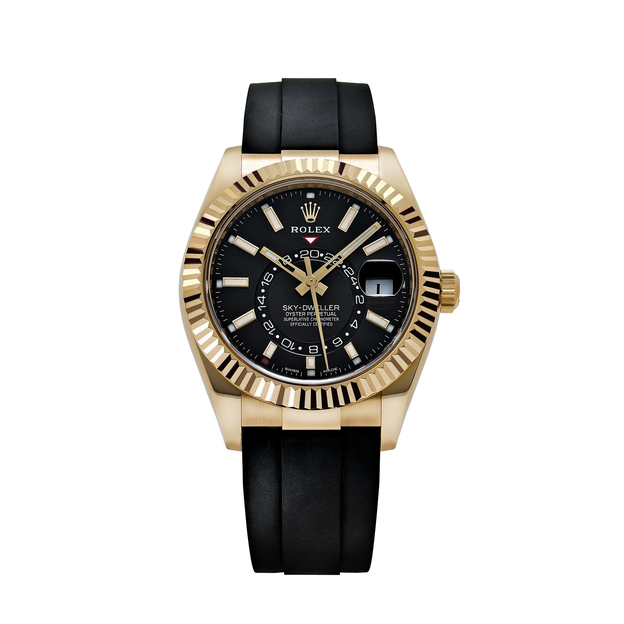 Rolex Sky-Dweller 326238 Yellow Gold Bright Black Dial (2023)