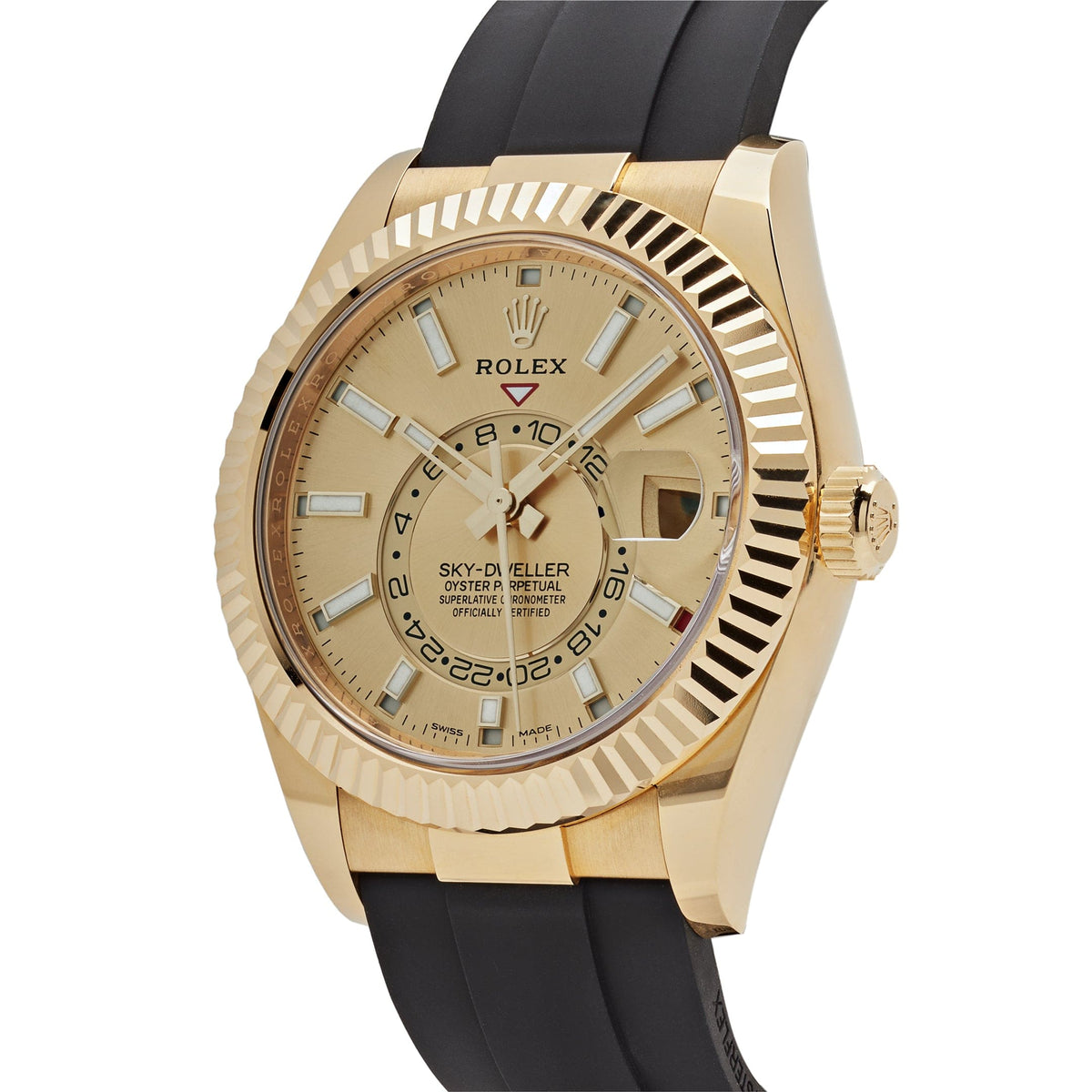 Rolex Sky-Dweller 326238 Yellow Gold Champagne Dial