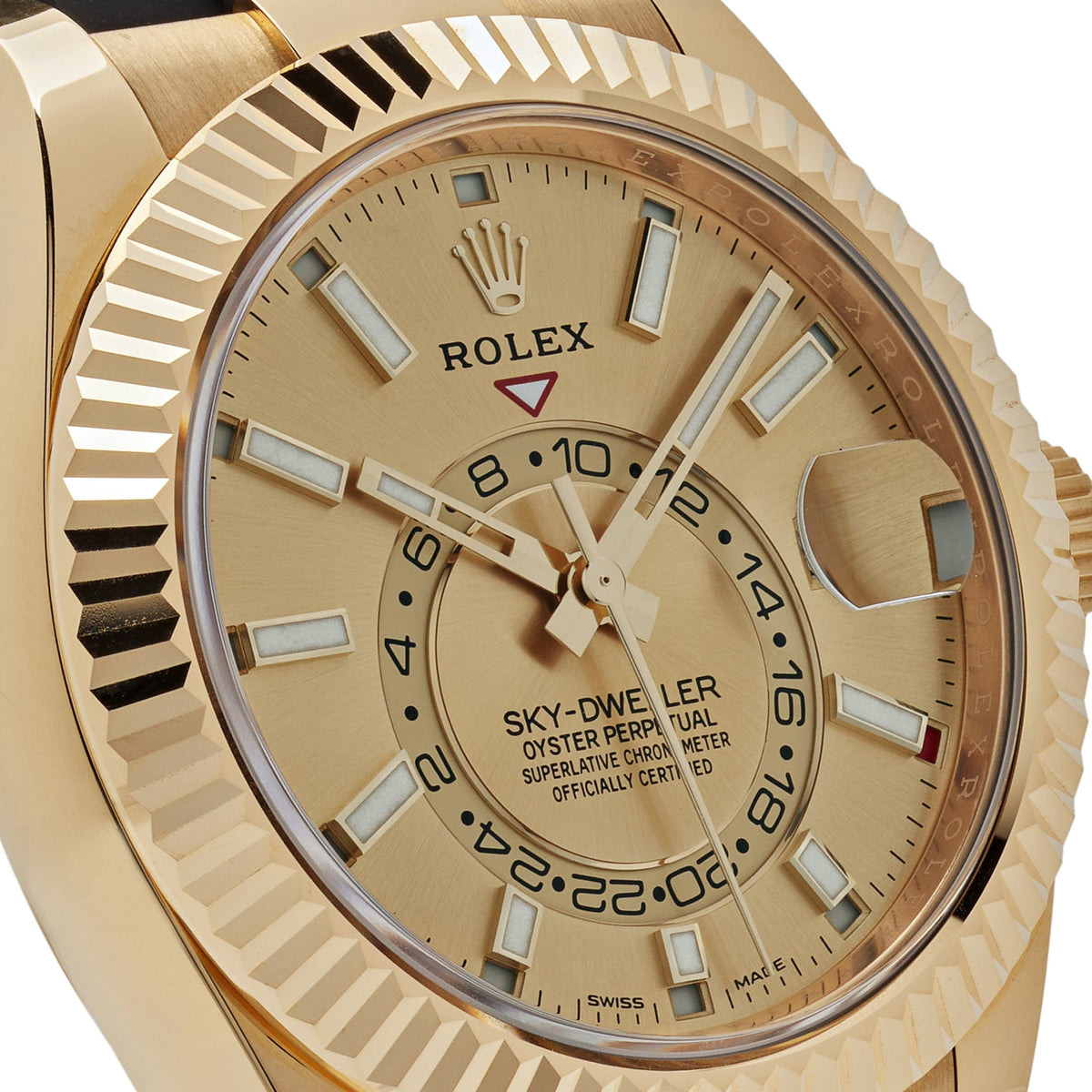 Rolex Sky-Dweller 326238 Yellow Gold Champagne Dial