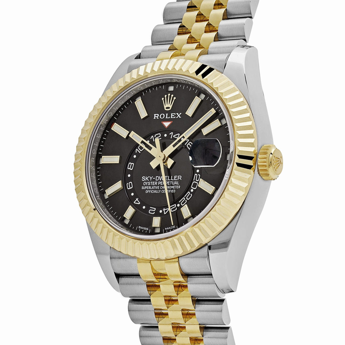 Rolex Sky-Dweller 336933 Stainless Steel Yellow Gold Jubilee Black Dial (2025)