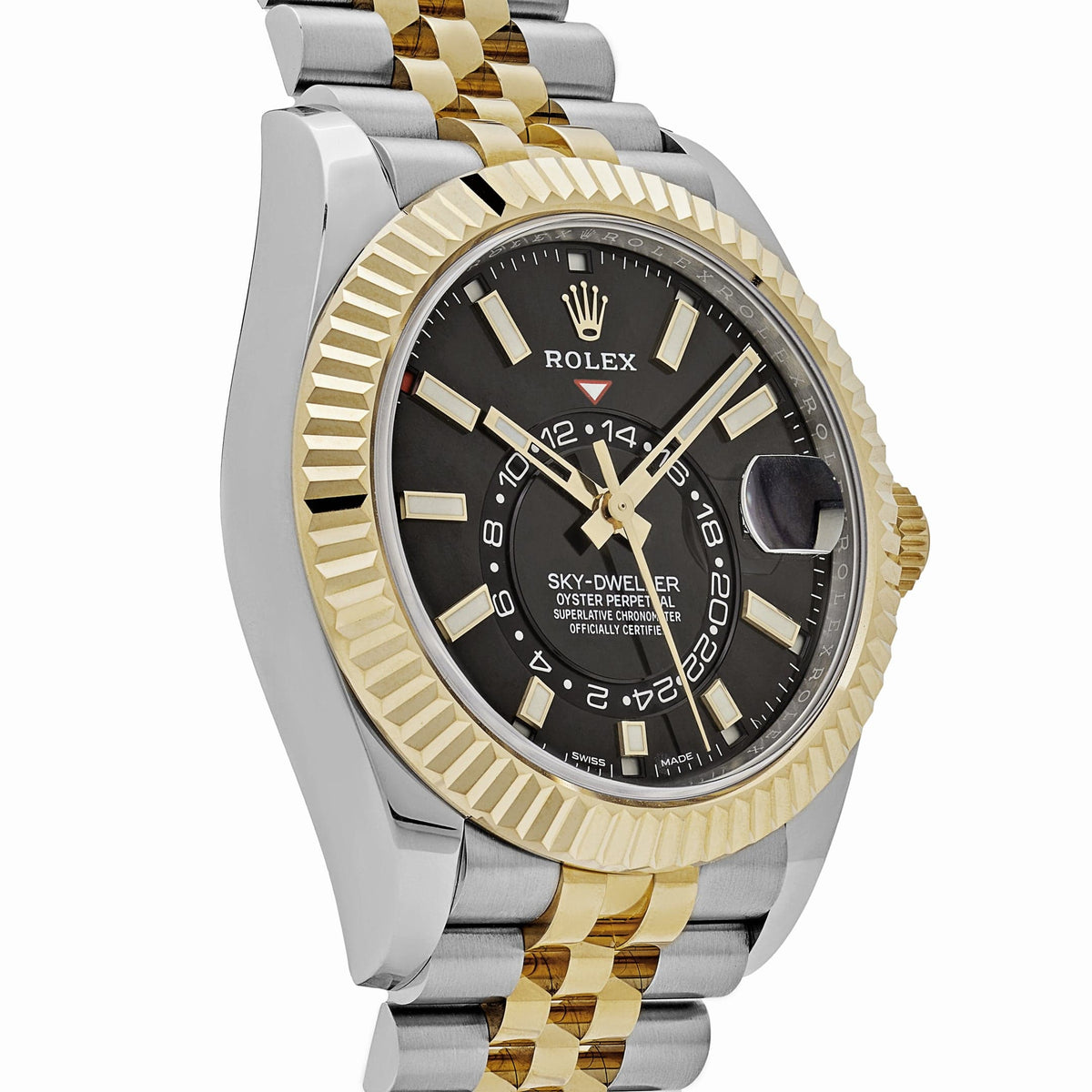 Rolex Sky-Dweller 336933 Stainless Steel Yellow Gold Jubilee Black Dial (2025)