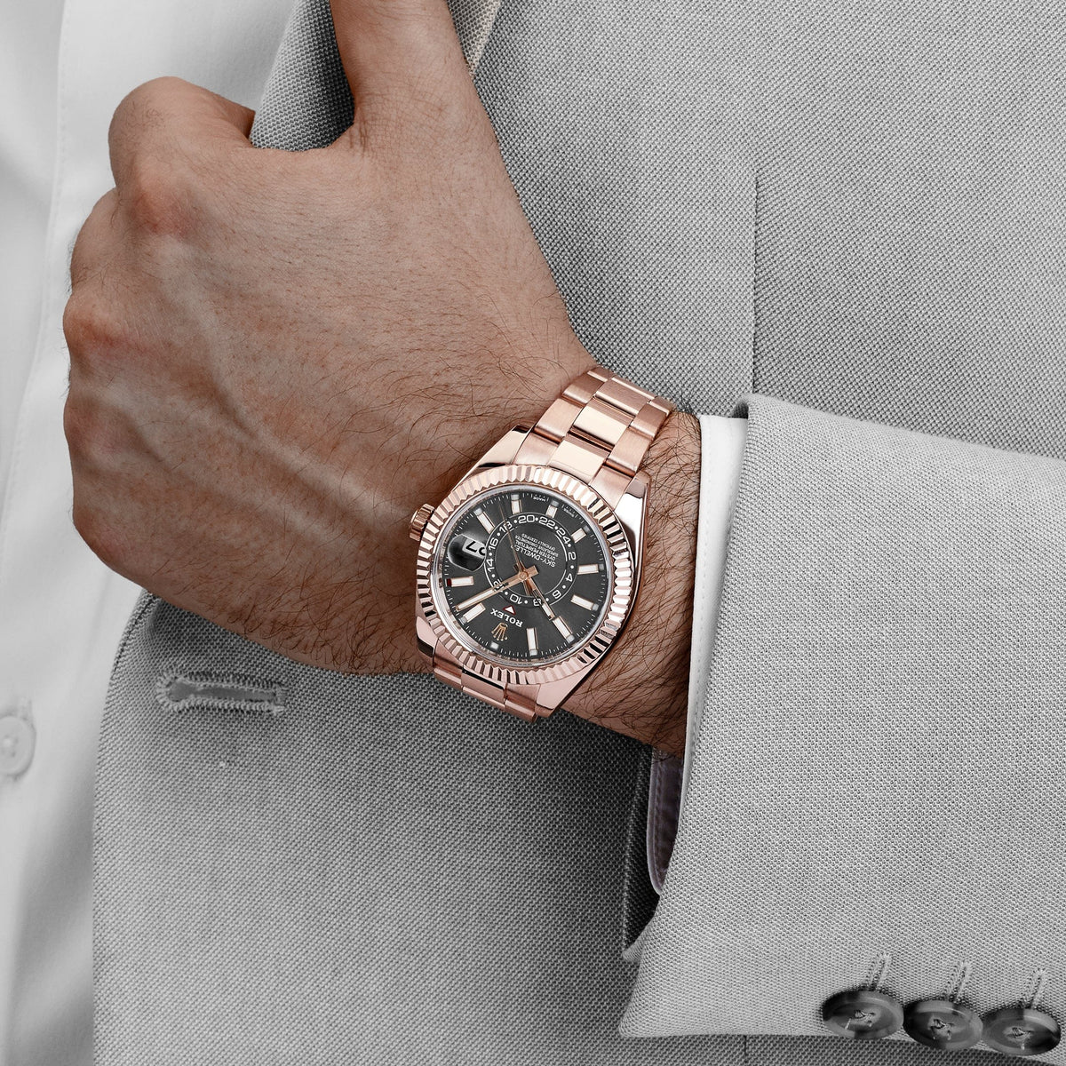 Rolex Sky-Dweller 326935 Rose Gold Rhodium Slate Grey Dial (2022)