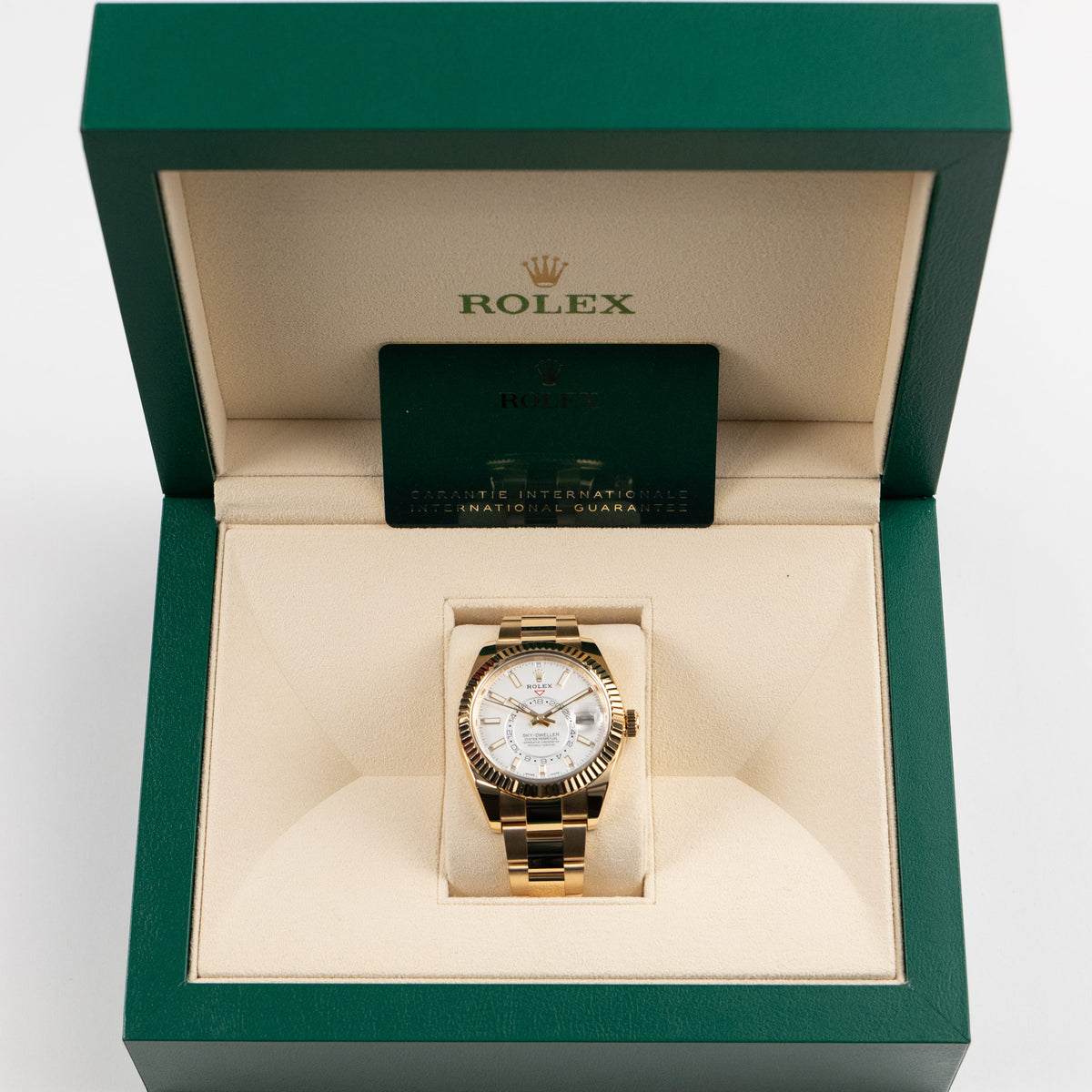 Rolex Sky-Dweller 326938 Yellow Gold White Dial (2022)