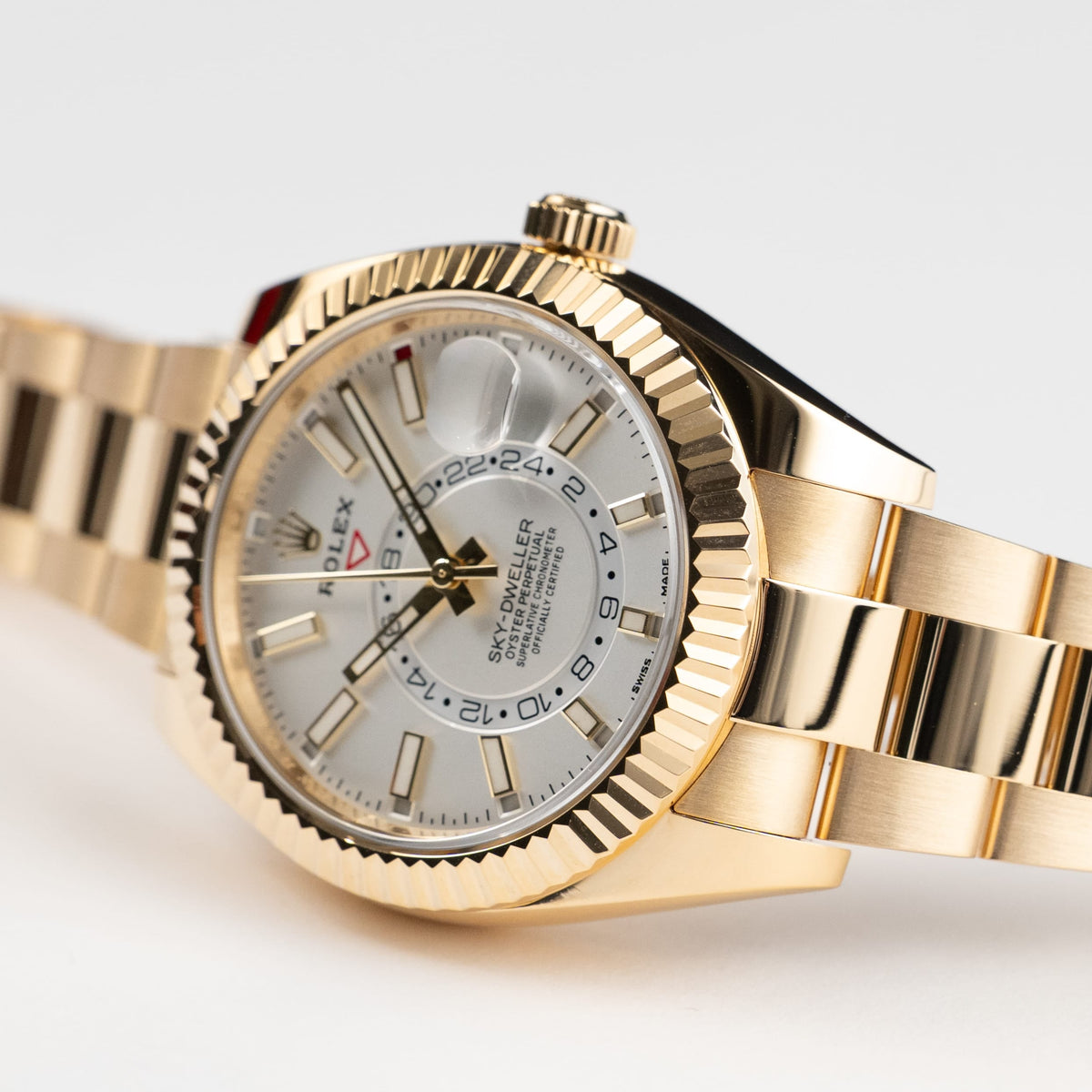 Rolex Sky-Dweller 326938 Yellow Gold White Dial (2022)