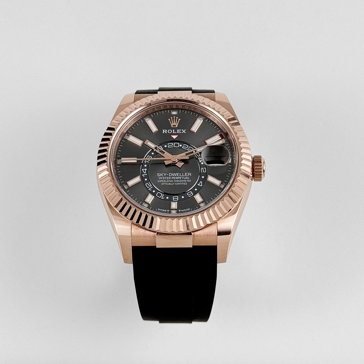Rolex Sky-Dweller 336235 Rose Gold Slate Rhodium Dial (2024)