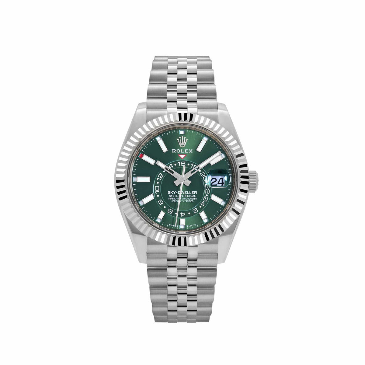 Rolex Sky-Dweller 336934 Stainless Steel Green Dial Jubilee (2024)