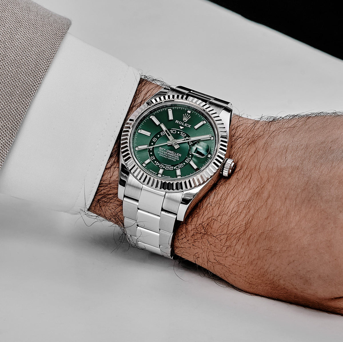 Rolex Sky-Dweller 336934 Stainless Steel Green Dial Oyster (2025)