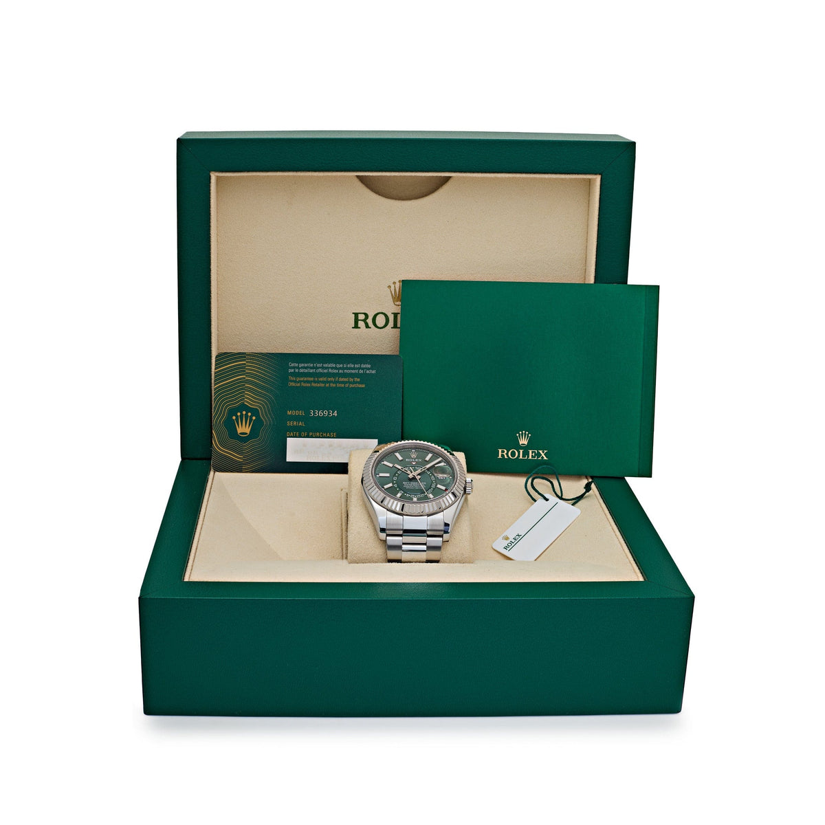 Rolex Sky-Dweller 336934 Stainless Steel Green Dial Oyster (2025)