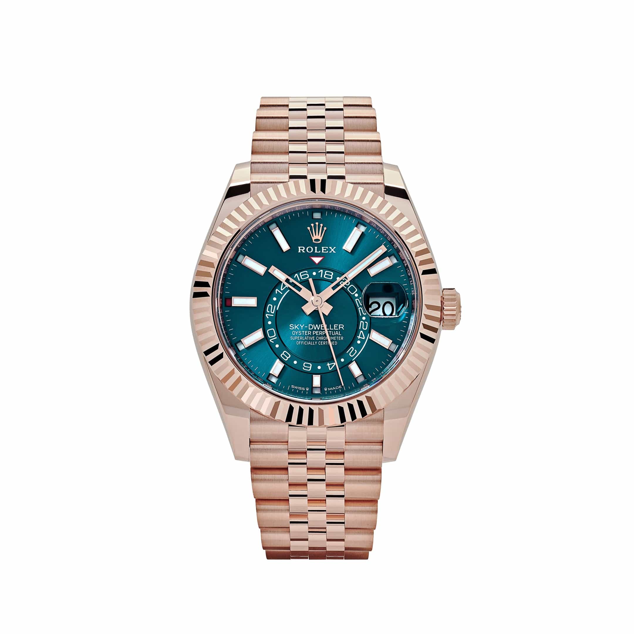 Rolex Sky-Dweller 336935 Rose Gold Blue-Green Dial Jubilee (2025)