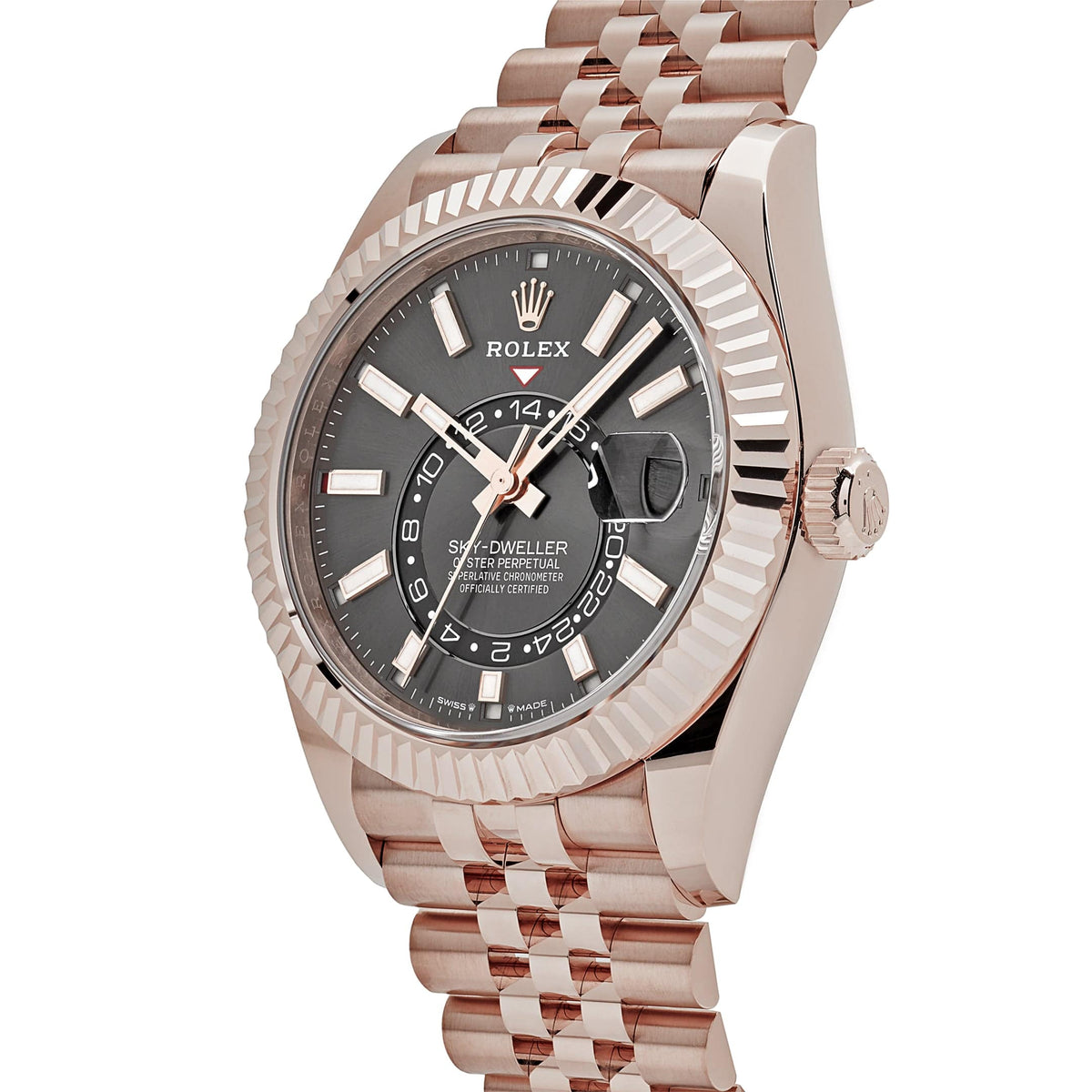 Rolex Sky-Dweller 336935 Rose Gold Slate Dial Jubilee