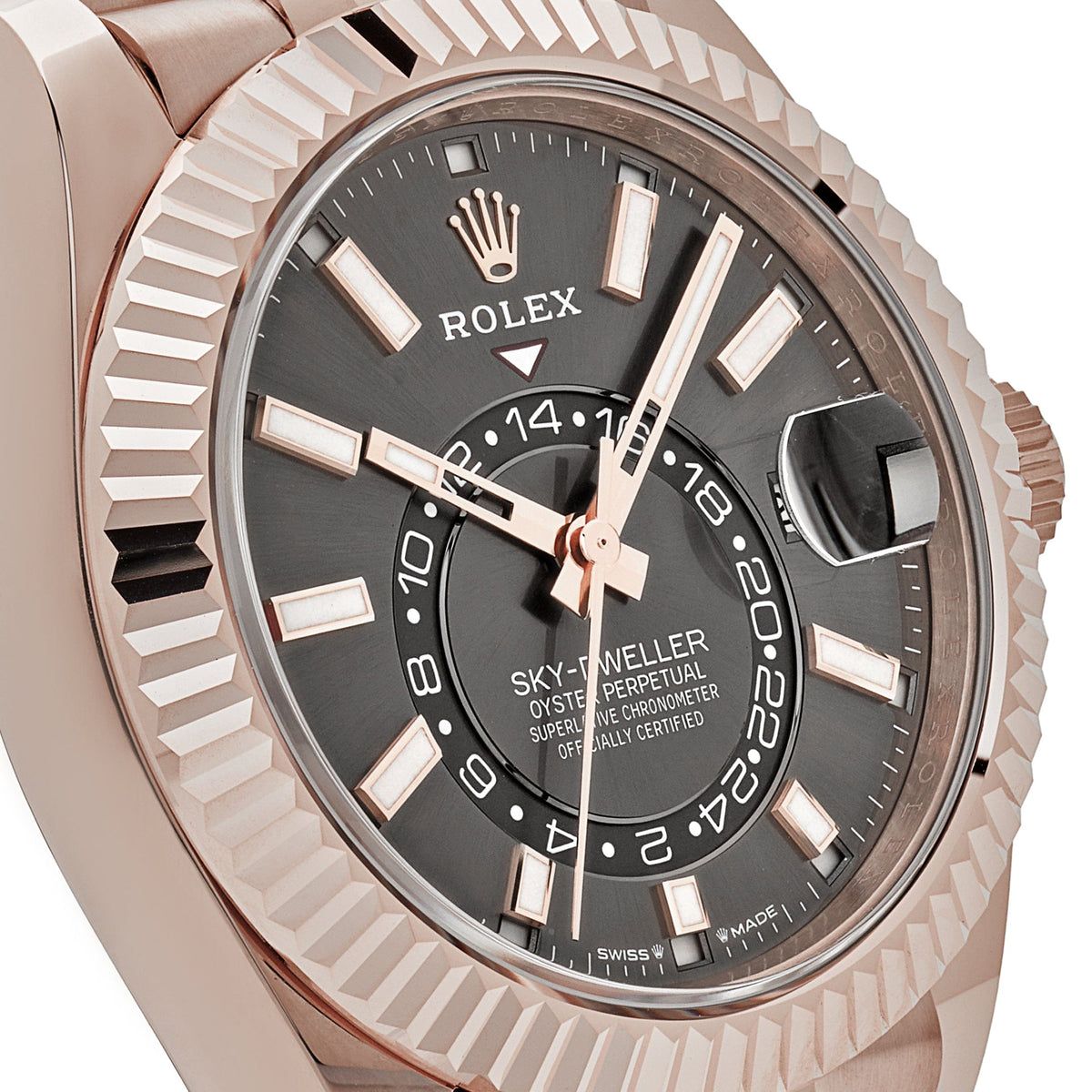 Rolex Sky-Dweller 336935 Rose Gold Slate Dial Jubilee